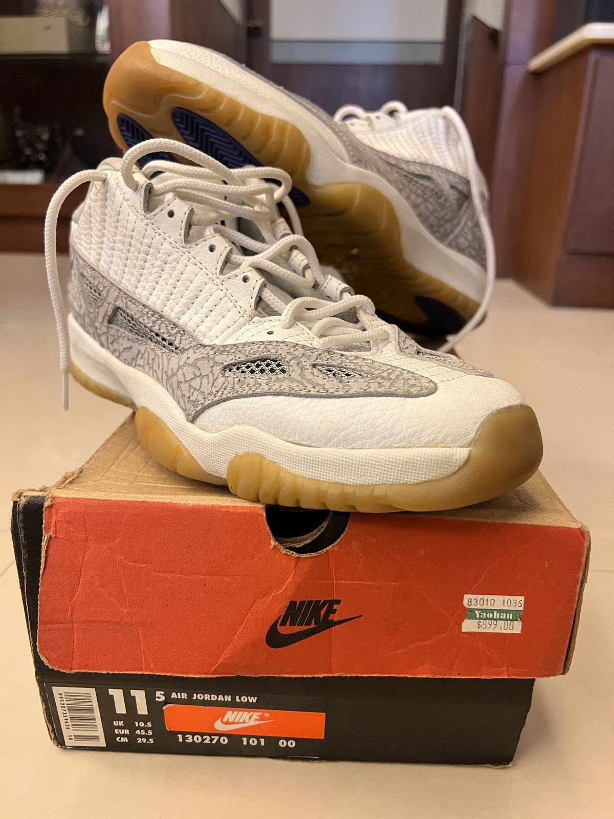 Jordan Brand × Nike OG Vintage Air Jordan 11 XI Low IE 