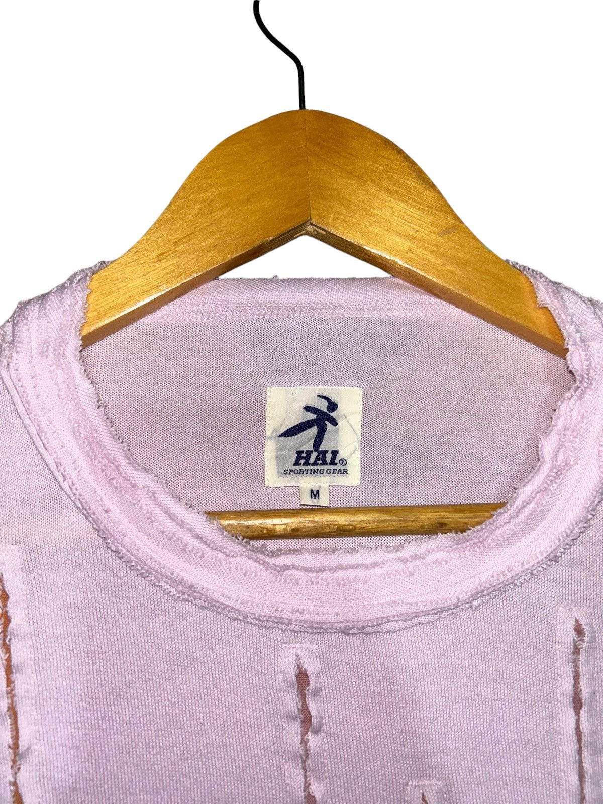 Hai Sporting Gear × Issey Miyake × Vintage Issey Miyake HAI Sporting Gear Crop Tops Slice Design Size M / US 6-8 / IT 42-44 - 2 Thumbnail