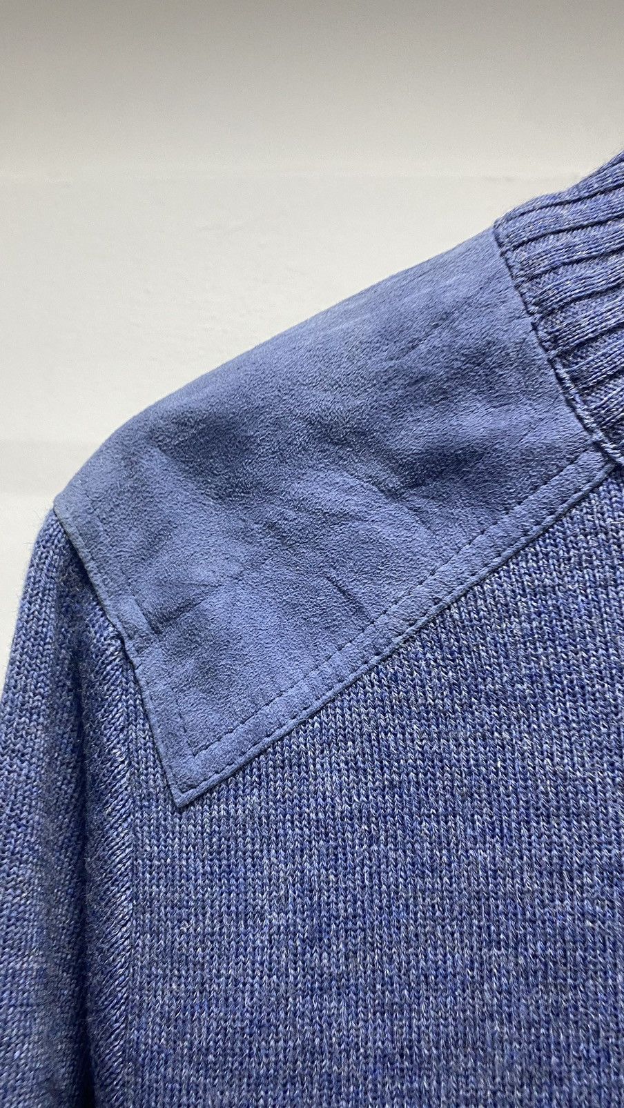 Burberry 🚨FINAL DROP🚨 Vintage Burberrys Wool Sweater Suede Padding Size US M / EU 48-50 / 2 - 4 Thumbnail