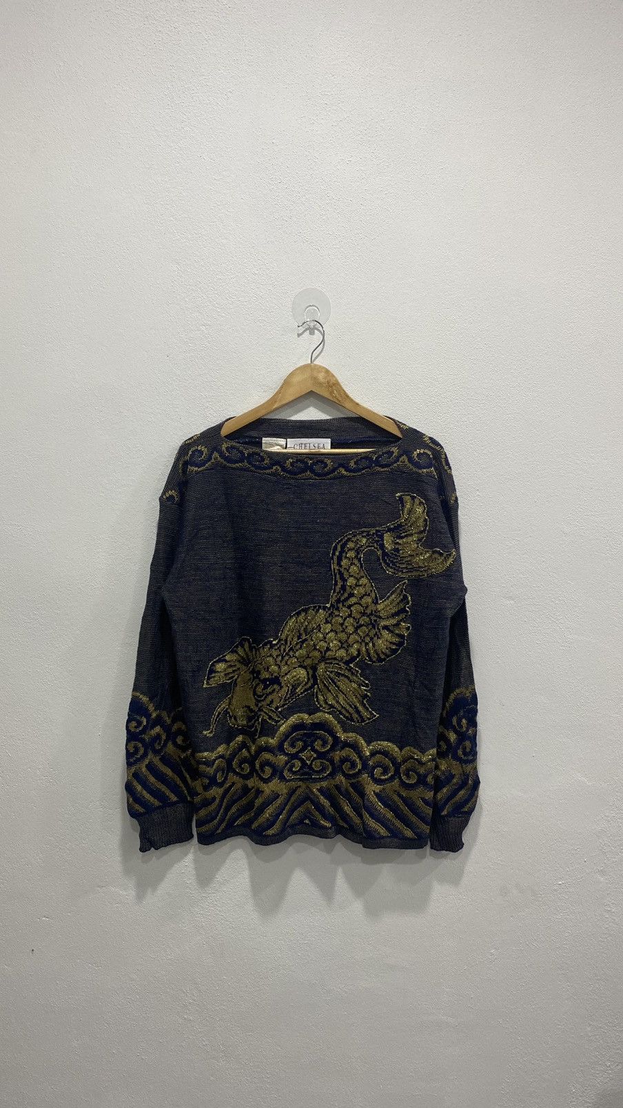 Other Sick☠️ VINTAGE SUKAJAN KOI FISH KNITTED 90s Size US L / EU 52-54 / 3 - 1 Thumbnail