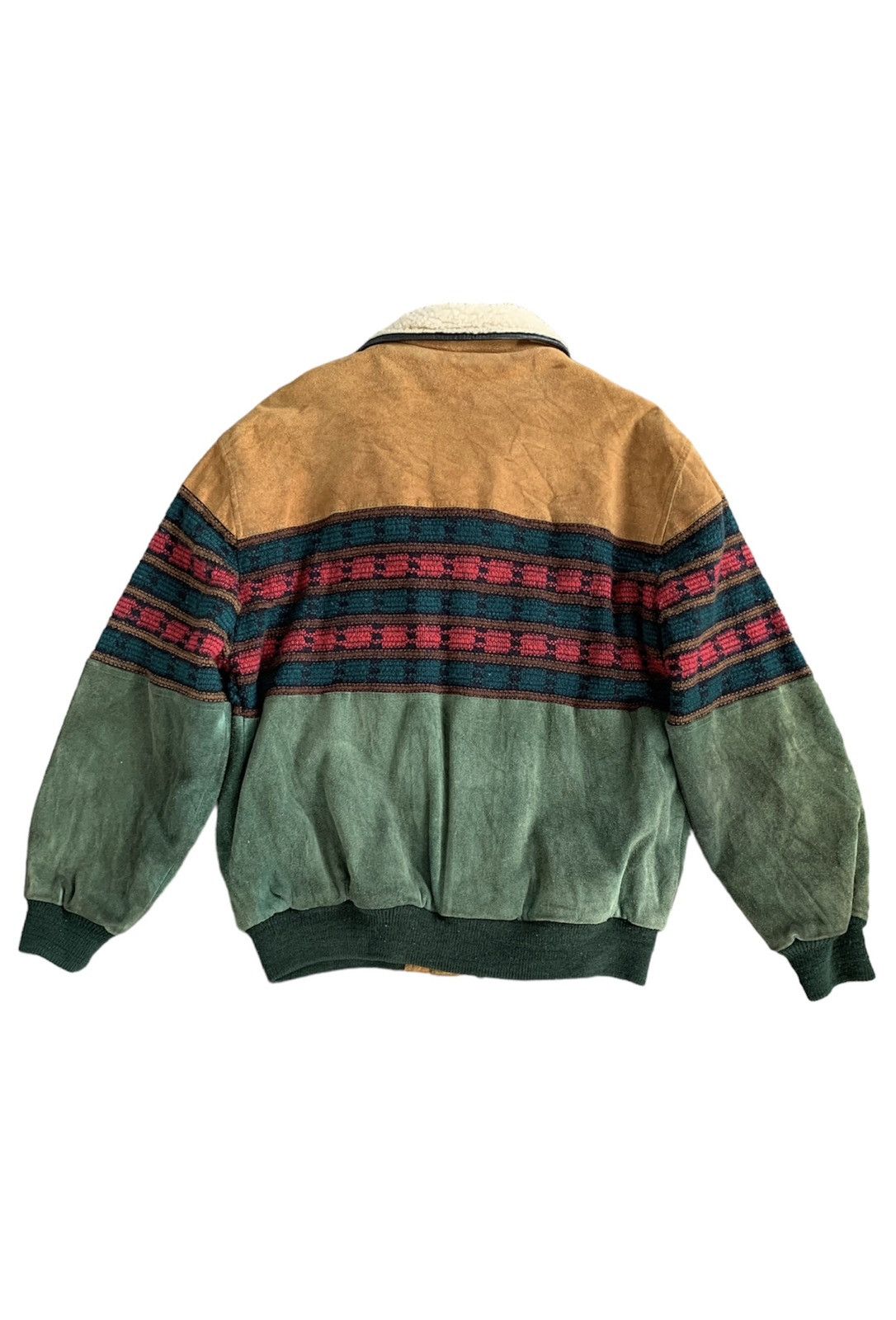 Japanese Brand Avant Garde Suede Leather Jacket Inspired Issey Miyake Size US L / EU 52-54 / 3 - 3 Thumbnail