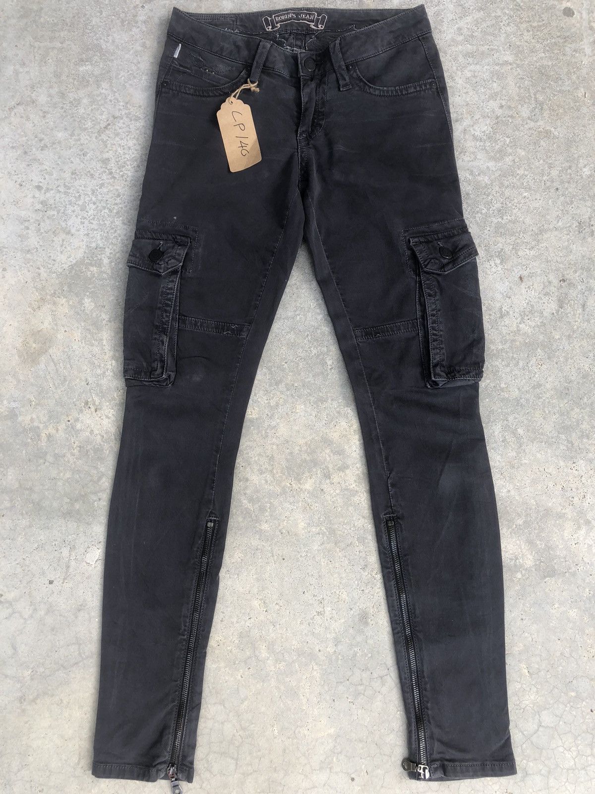 Robins Jeans Robin’s Cargo Pants Multipocket Chrome Heart Size US 27 - 2 Thumbnail