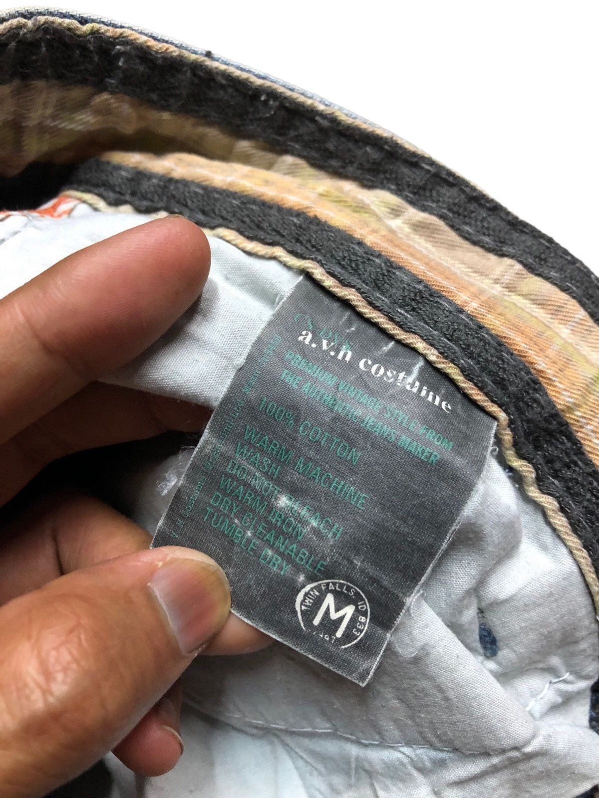 Bleach Goods × Japanese Brand WASHED BLUE DISTRESSED DENIM BY AVH COSTUME Size US 33 - 6 Thumbnail