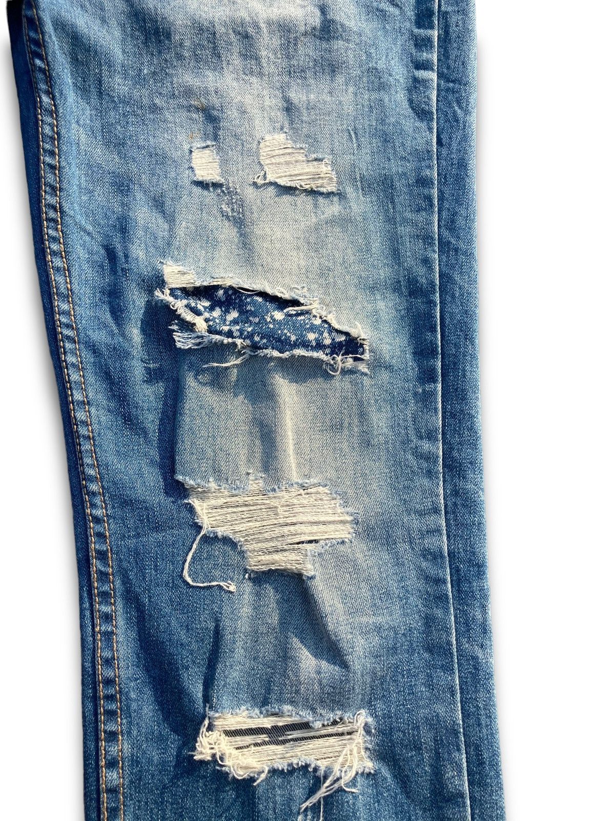 Japanese Brand Archival Like Kapital Distressed Japanese Jeans Size US 31 - 6 Thumbnail