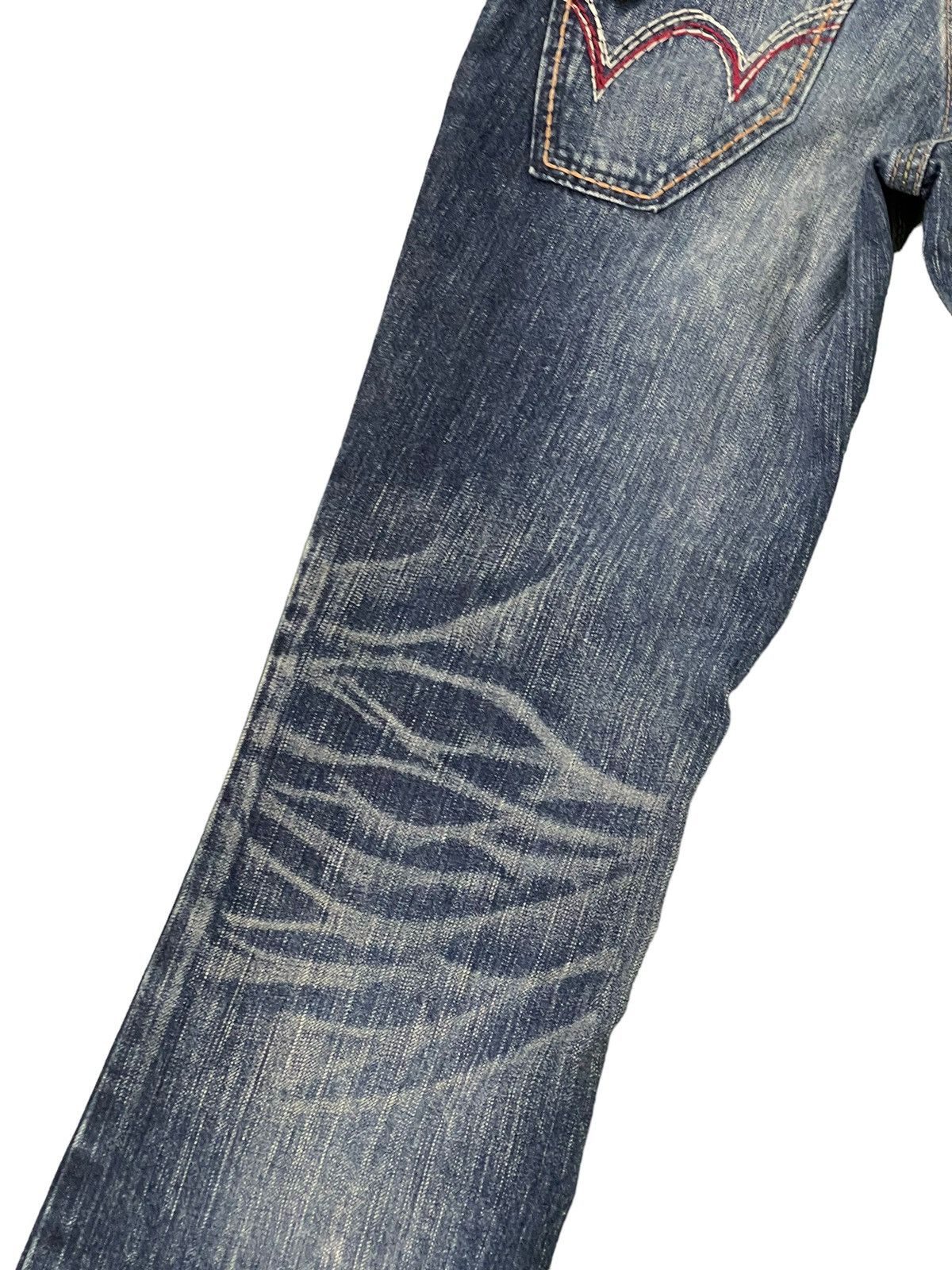 Edwin Flare Jeans Edwin Japan Distress Faded Boot Cut 6🟦0 Size US 28 / EU 44 - 16 Thumbnail