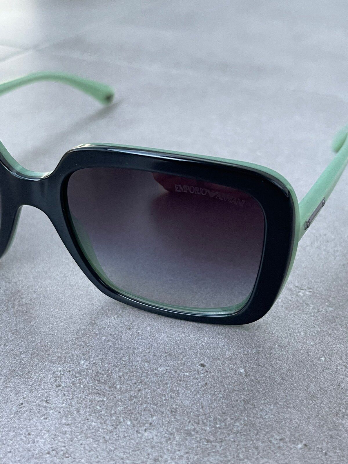 Pre-owned Armani X Emporio Armani Ea4007 5045/8g Green Black 3d Sunglasses In Black Green