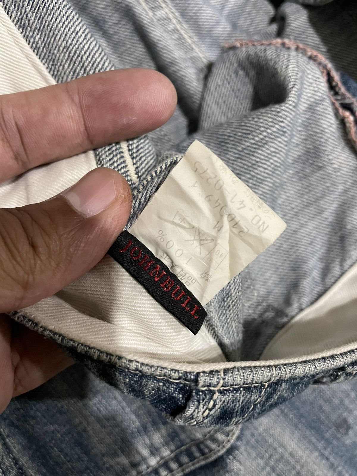 Japanese Brand × Johnbull John Bull 90s Distressed Fatigue Baker Army Style Jeans Size US 30 / EU 46 - 14 Thumbnail