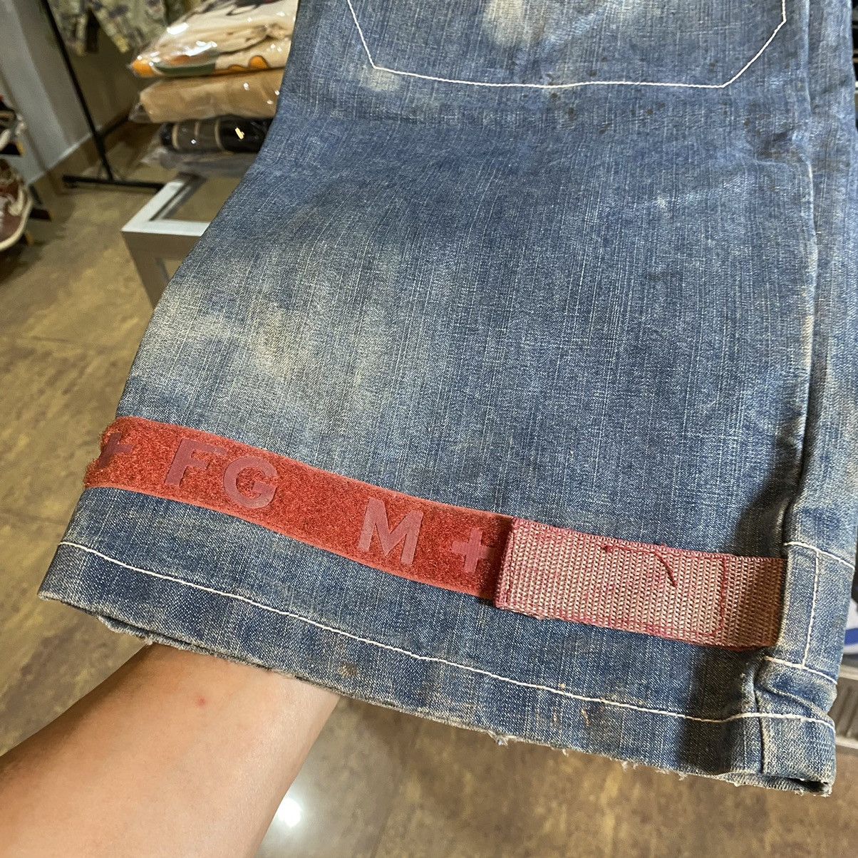 Marithe + Francois Girbaud Marithe Francois Girbaud Bondage Denim Pants Size US 34 / EU 50 - 16 Thumbnail