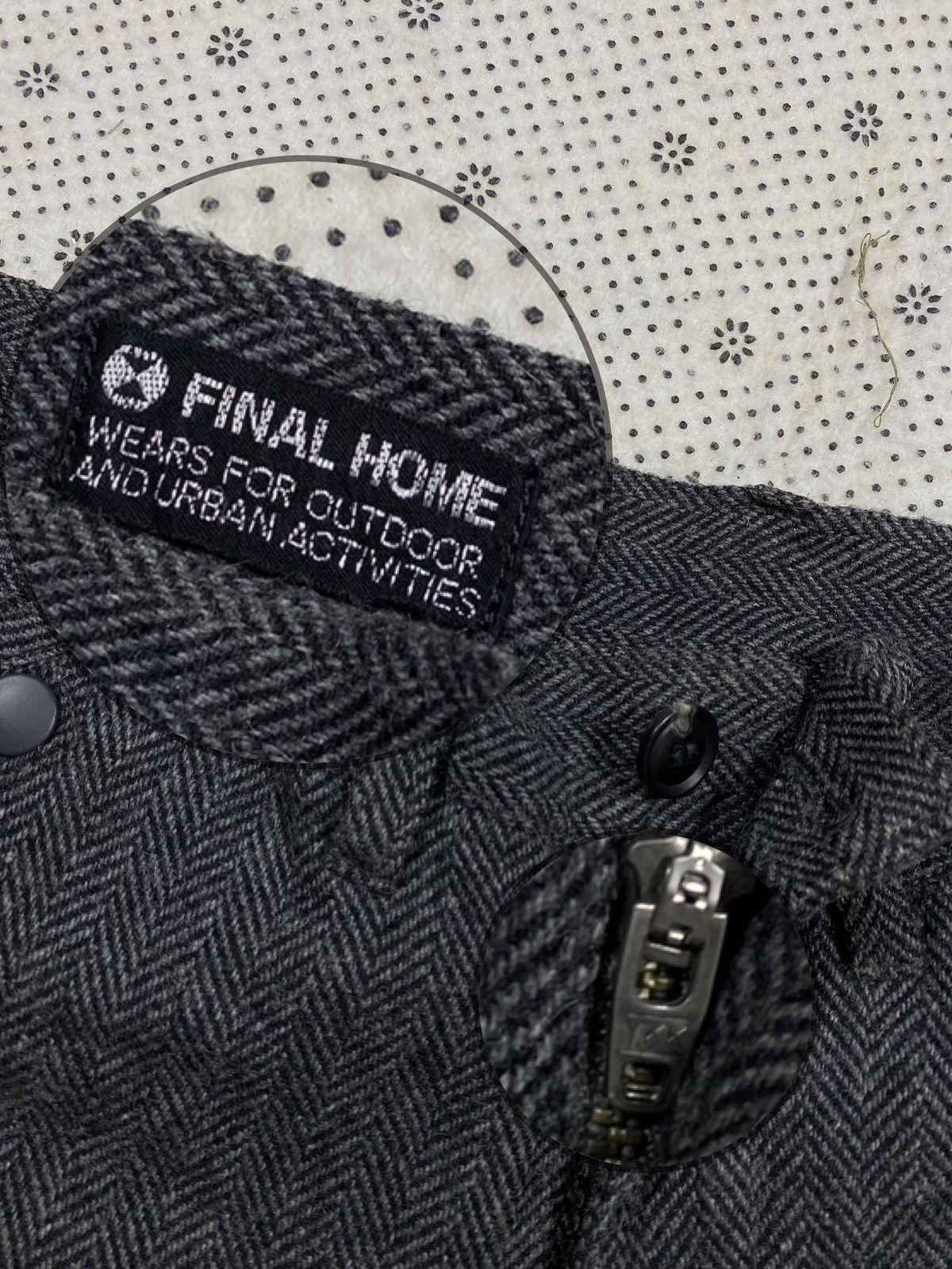 Final Home Herringbone Twill Wool Pant By Final Home Size US 30 / EU 46 - 7 Thumbnail