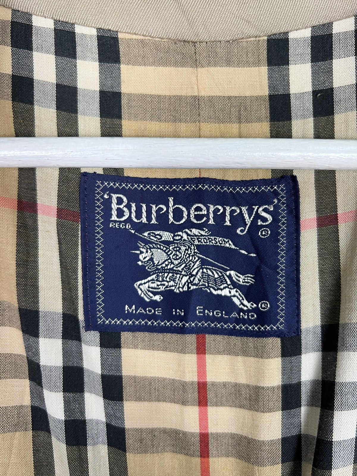 Burberry 🔥BURBERRY NOVA CHECK LINING BELT TRENCHCOAT MADE IN ENGLAND Size US L / EU 52-54 / 3 - 10 Thumbnail