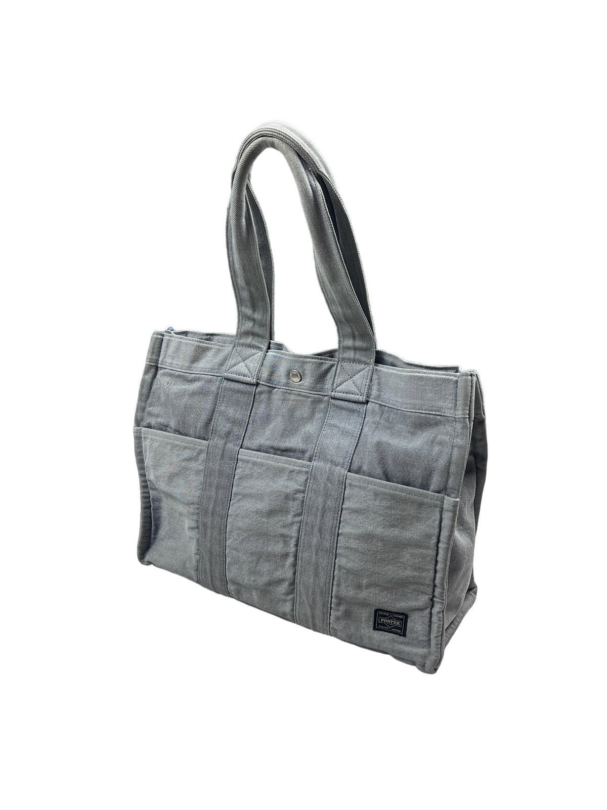Head Porter × Porter Head Porter Grey Denim Tote Bag Size ONE SIZE - 14 Thumbnail