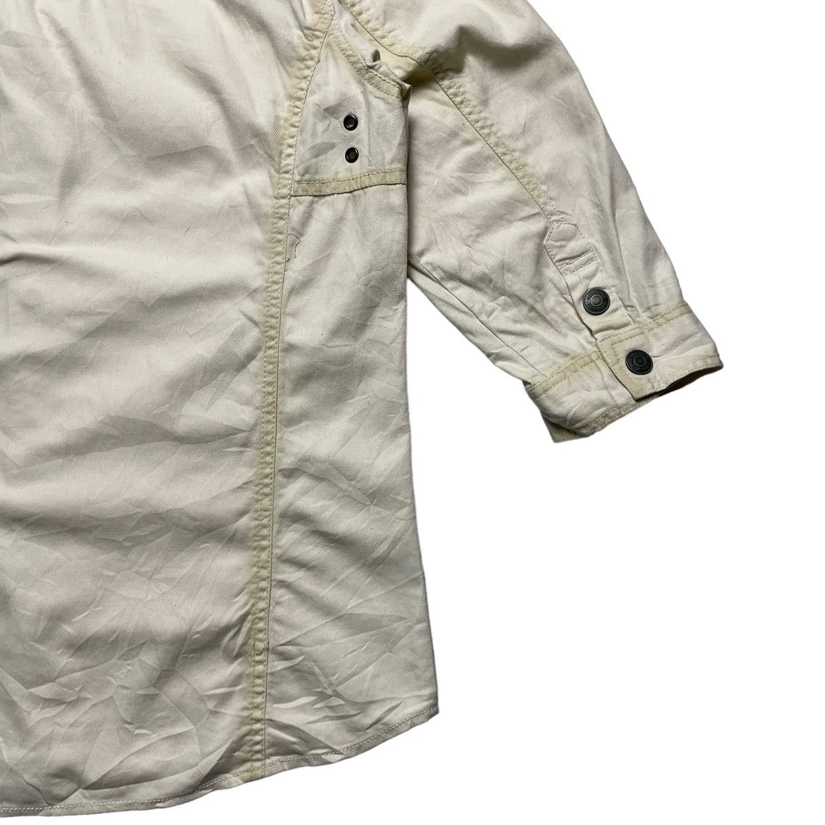 Le Grande Bleu (L.G.B.) 🇯🇵 IN THE ATTIC EMBROIDERED WORDING BUTTON UP SHIRT Size US M / EU 48-50 / 2 - 11 Thumbnail