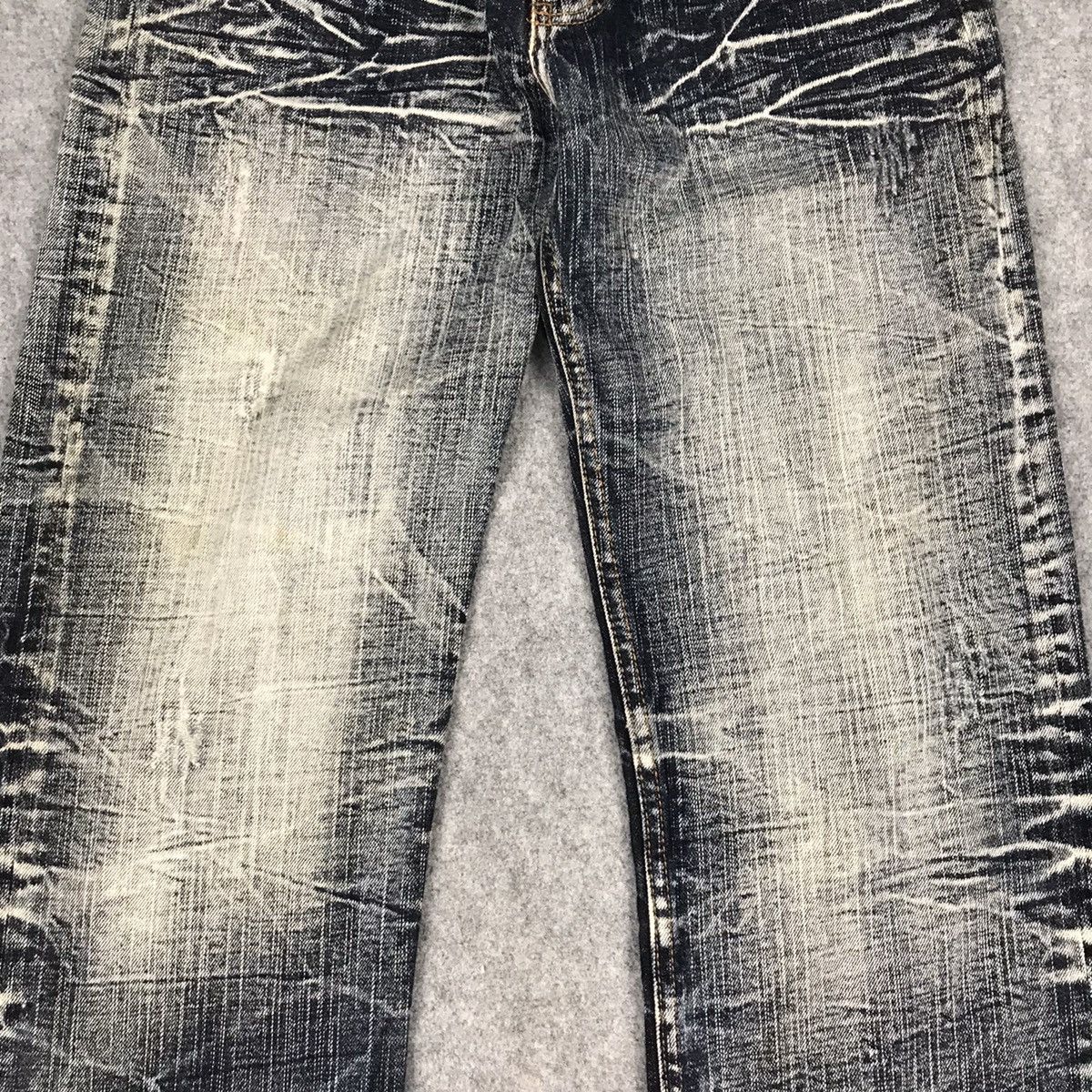 Japanese Brand FLARE JEANS🔥SIRMIONE FADED DENIM PANTS Size US 28 / EU 44 - 4 Thumbnail