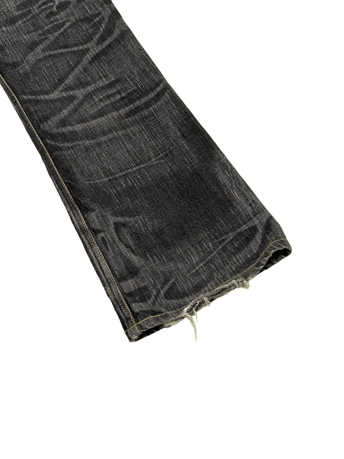 Japanese Brand Flare Jeans Edwin Japan Distress Acid Wash Boot Cut 5🟦7T Size US 30 / EU 46 - 15 Thumbnail
