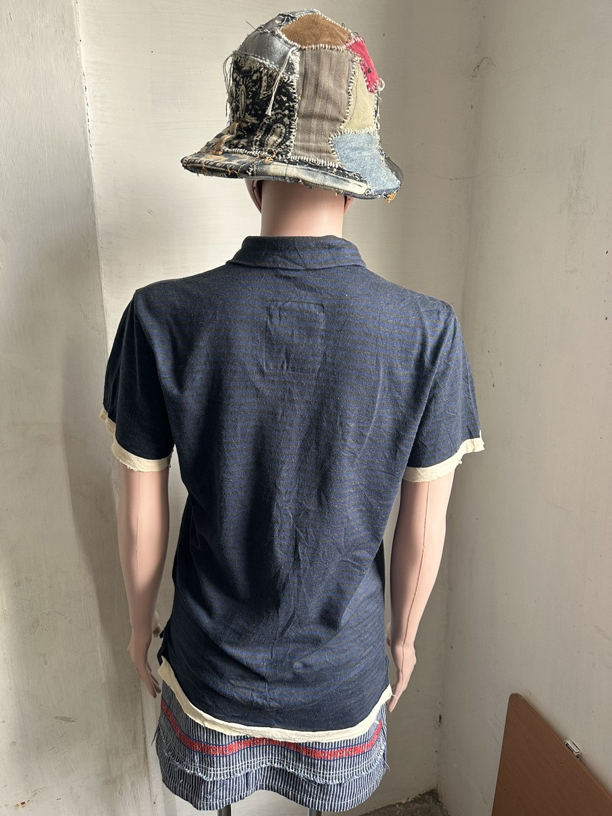 Yohji Yamamoto Asymmetric Cotton Shirt Nice Frayed distressed hem Size L / US 10 / IT 46 - 6 Thumbnail