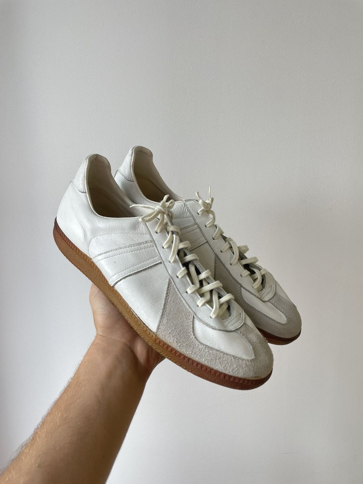 Vintage BW Sport GAT Leather Military Sneakers | Grailed