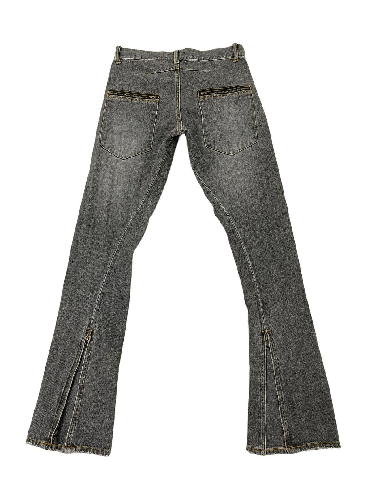 Japanese Brand Flare Jeans Klein Plus Homme Distress Slim Boot Cut 5🟦9 Size US 29 - 12 Thumbnail