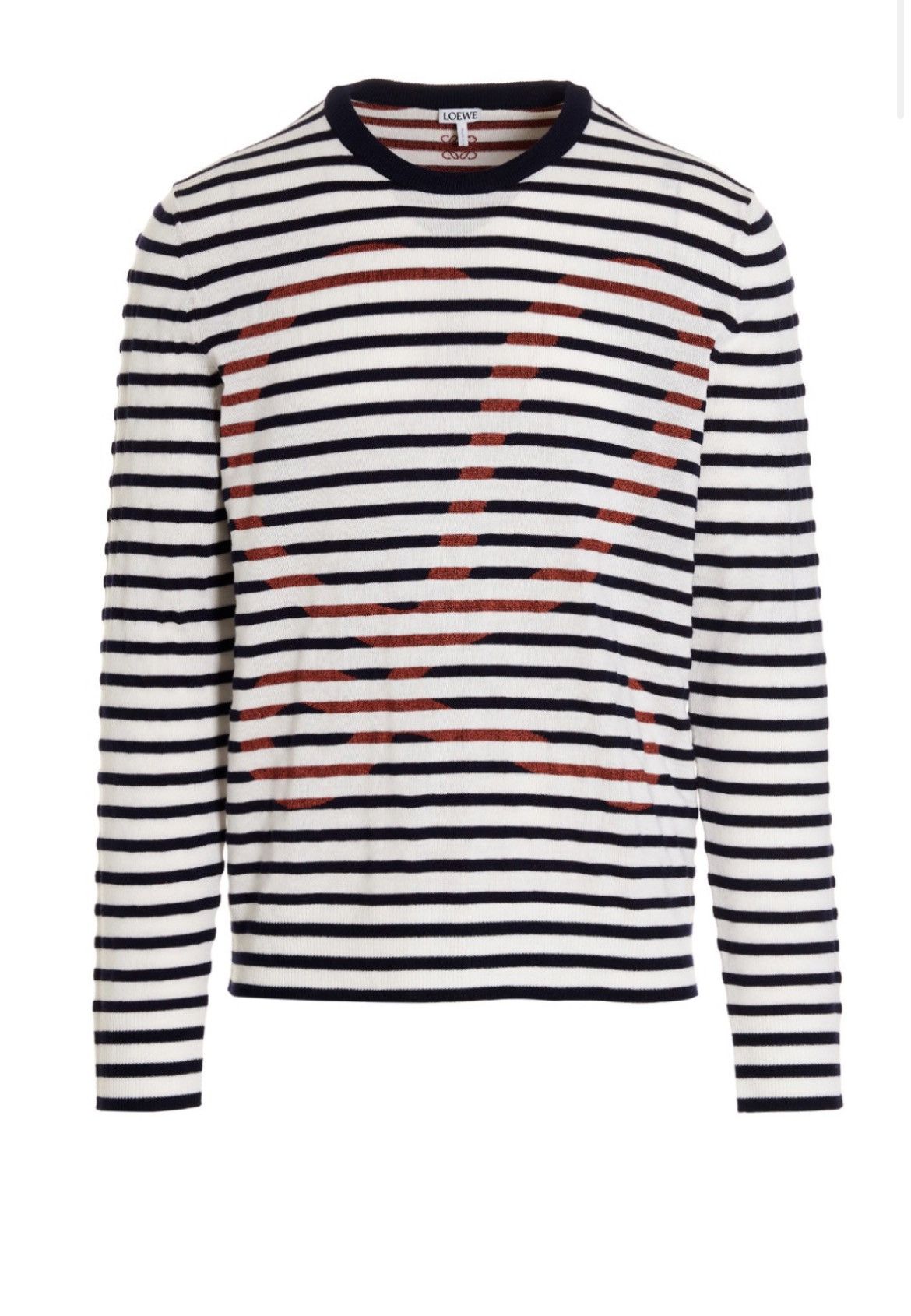 Loewe Merino Wool Stripe Logo Sweater | Grailed