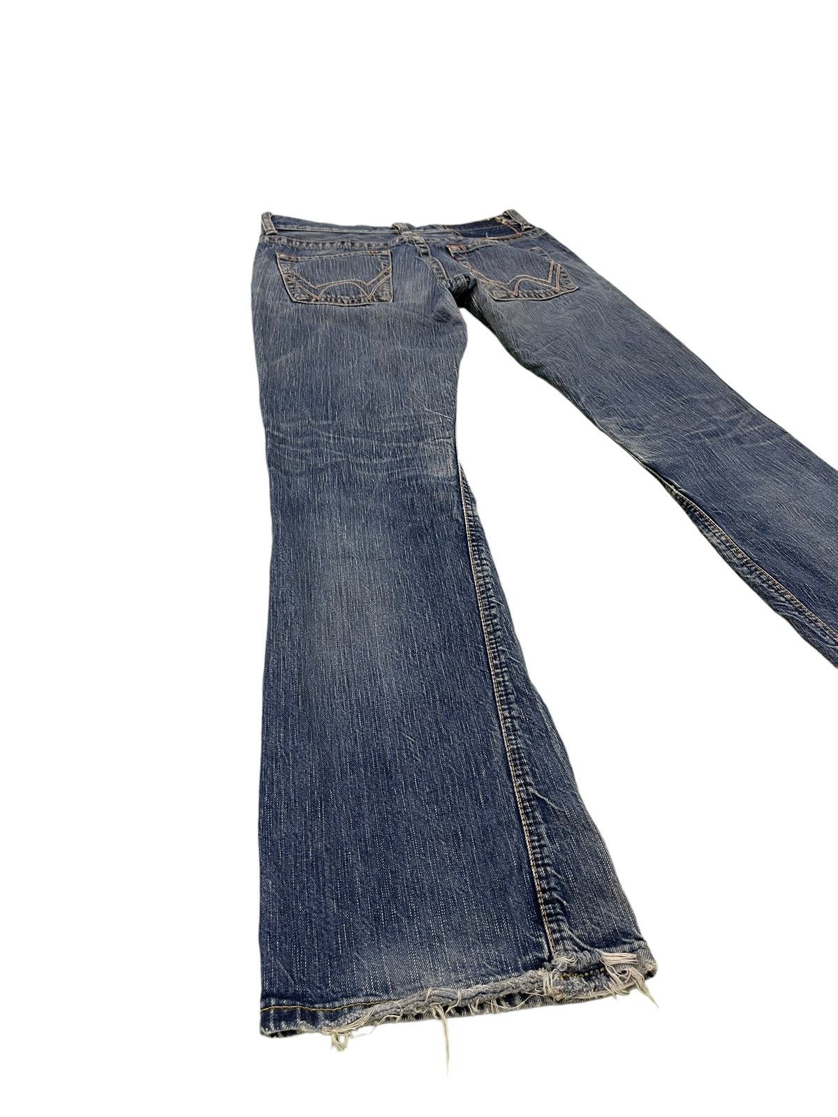 Edwin Flare Jeans Edwin Japan Distress Low Rise Boot Cut 6🟦1 Size US 31 - 13 Thumbnail