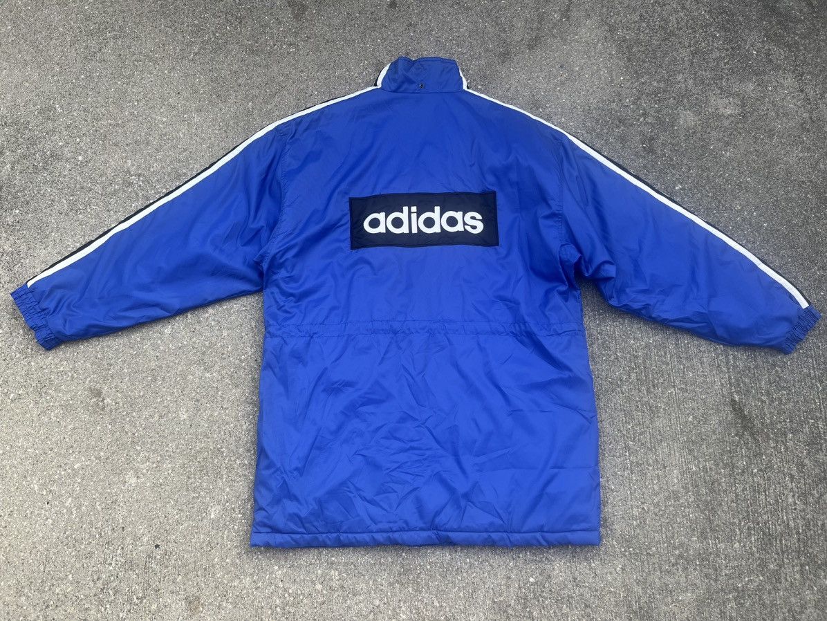 Adidas Vintage 90s Adidas Logo Box Parka Line Jacket Size US L / EU 52-54 / 3 - 1 Thumbnail
