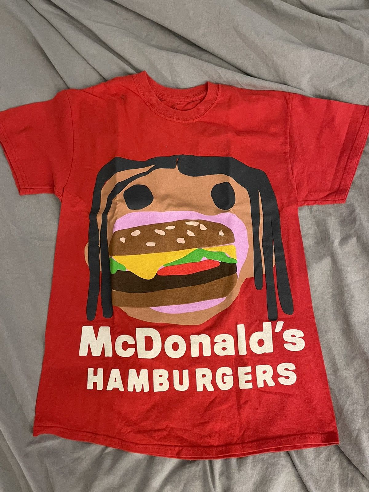 image of Cactus Plant Flea Market x Travis Scott Cactus Jack Cpfm Travis Mcdonalds Red Hamburger Size Small