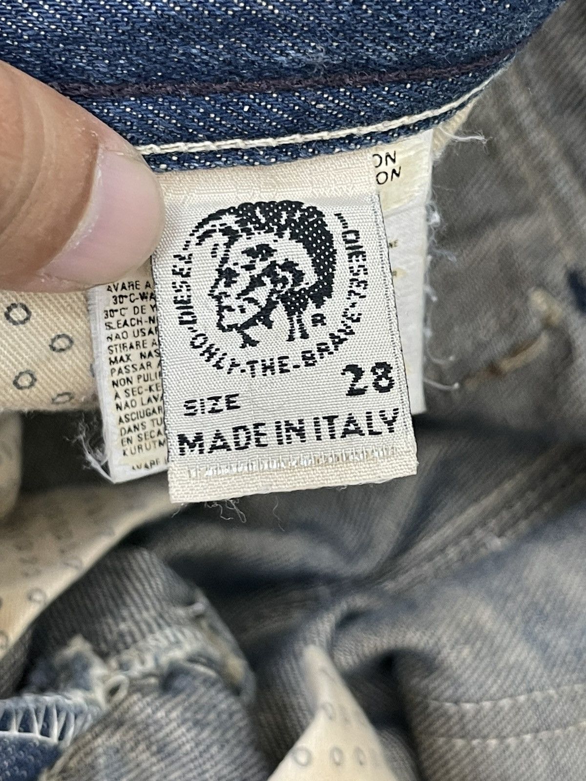 Diesel Flare Jeans Diesel Italy Distress Low Rise Boot Cut 5🟦8 Size US 30 / EU 46 - 20 Thumbnail
