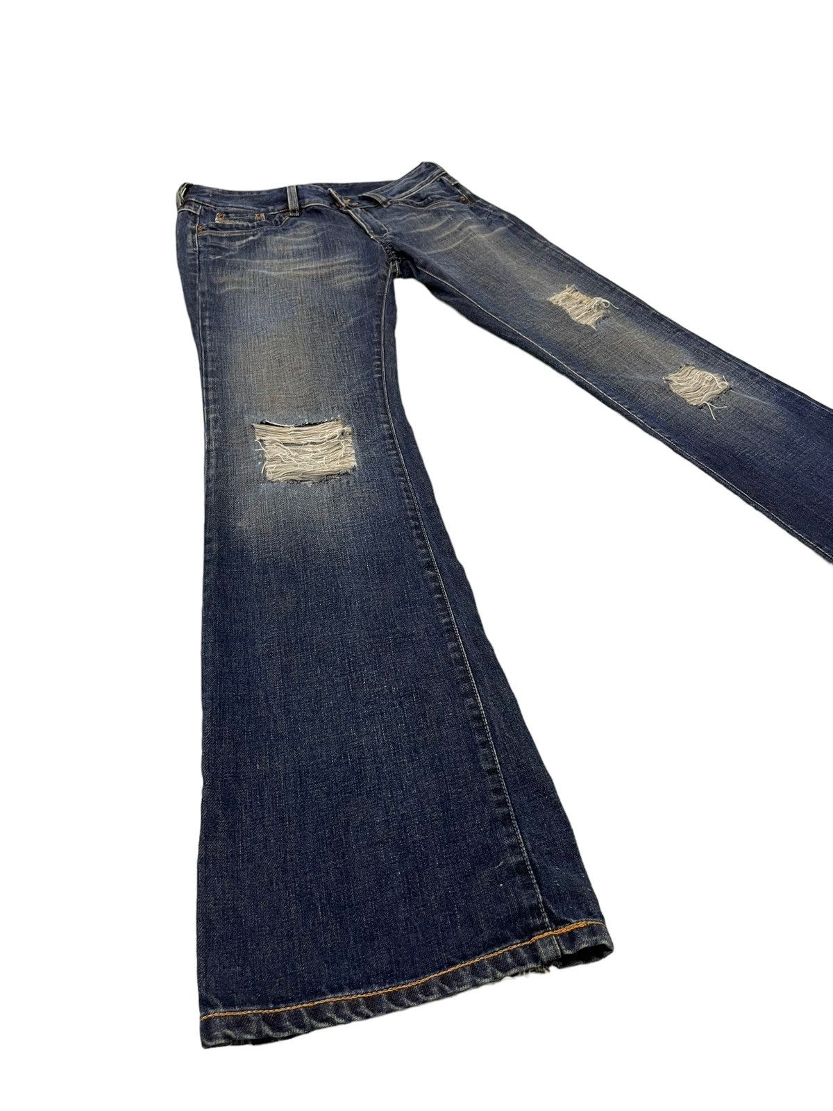 Diesel Flare Jeans Diesel Italy Distress Boot Cut 6🟦0 Size US 28 / EU 44 - 1 Thumbnail