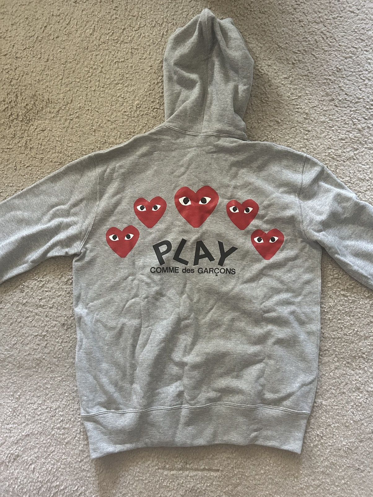 Comme des Garcons PLAY COMME des GARÇONS PLAY Multi Heart Zip Up Hoodie Size US XL / EU 56 / 4 - 5 Thumbnail