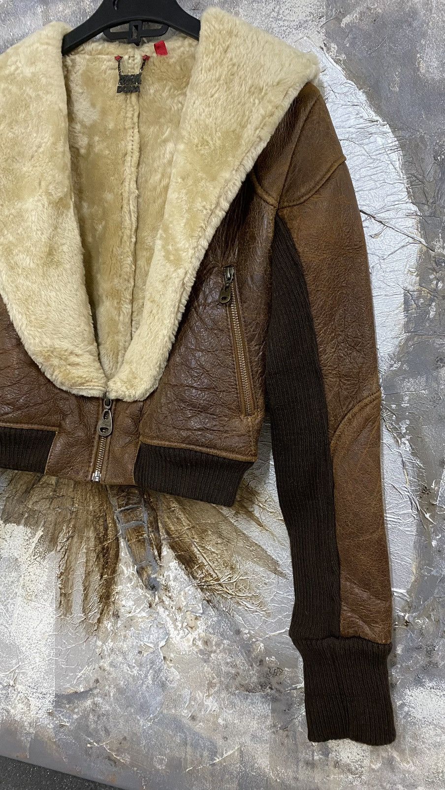 Vintage Doma Sheepskin Shearling Cropped Jacket Size S / US 4 / IT 40 - 15 Thumbnail