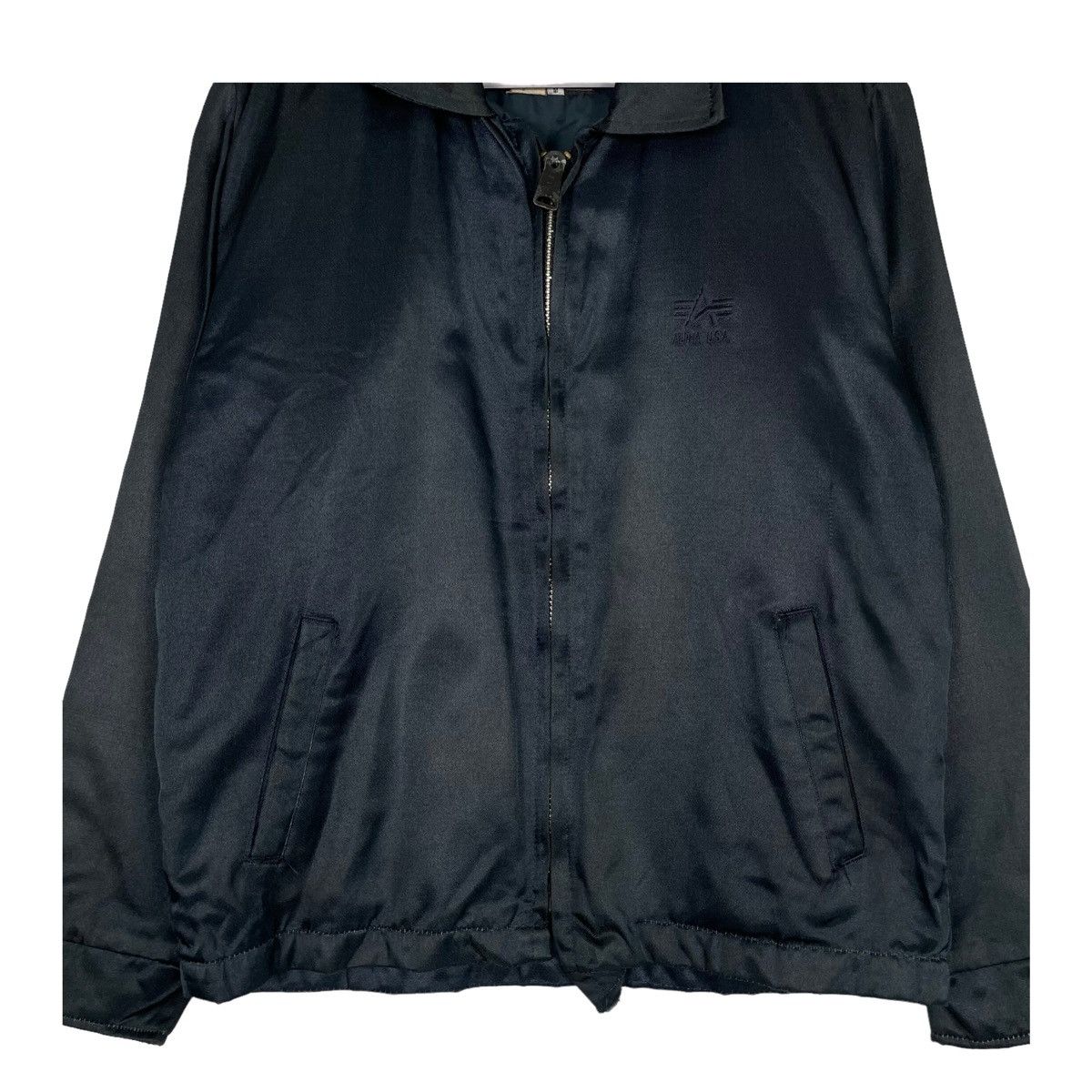 Alpha Industries × Vintage 💥90s ALPHA INDUSTRIES USA HARRINGTON BOMBER STYLE JACKET Size US M / EU 48-50 / 2 - 5 Thumbnail