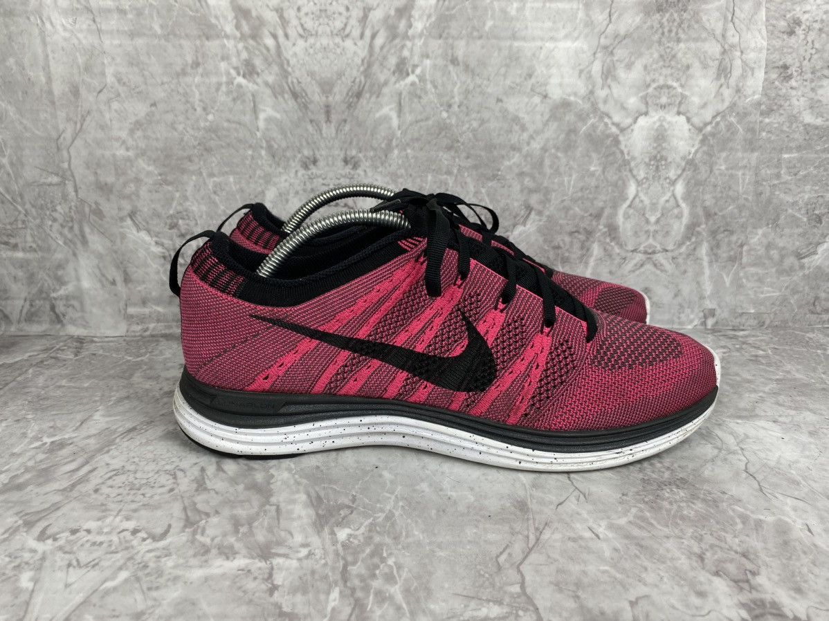 Nike Nike Flyknit One Lunar 1 Pink Flash 554887-600 Size US 10 / EU 43 - 1 Thumbnail