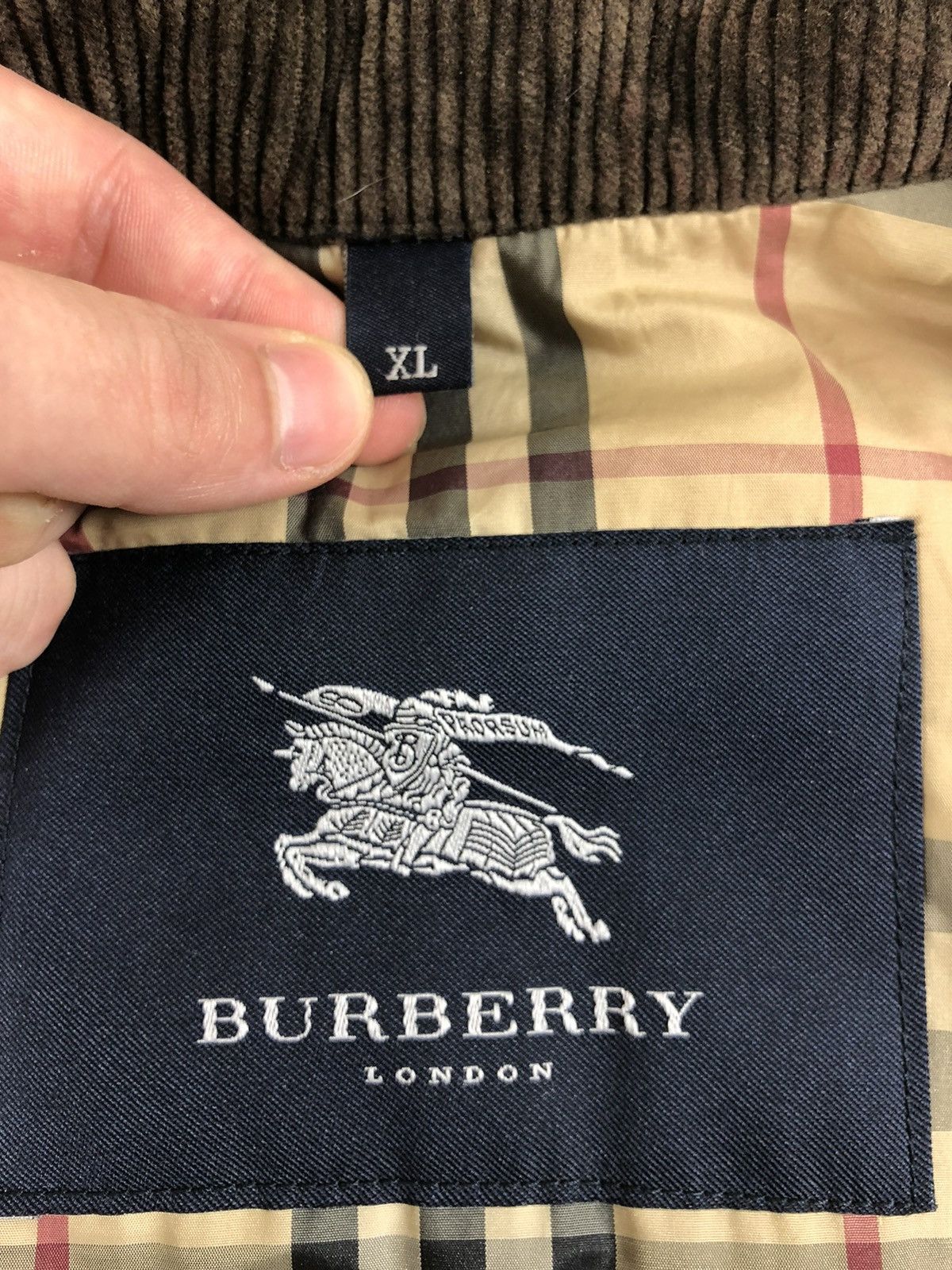 Burberrys vintage navy jacket coat