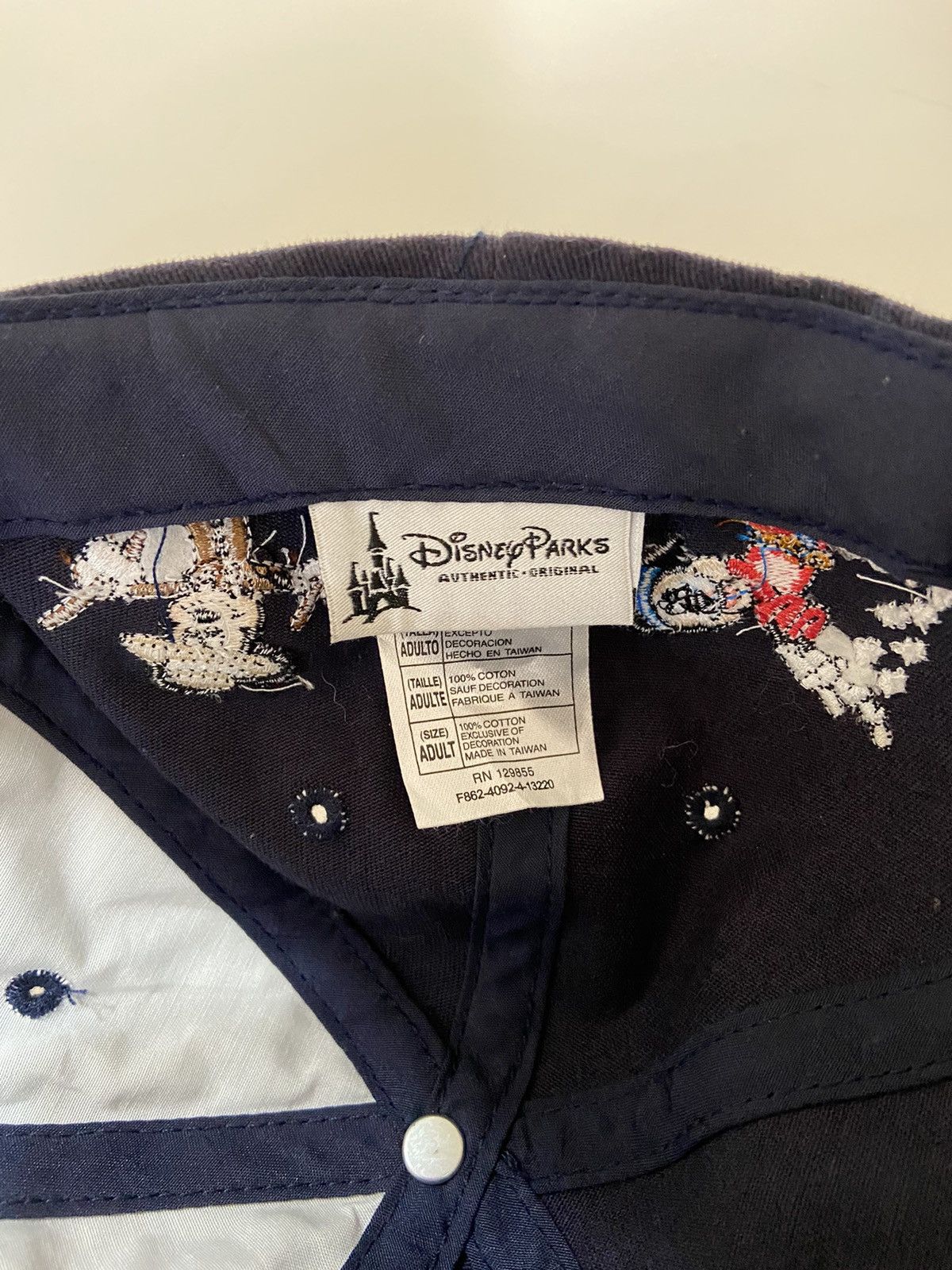 Disney Rare Vintage Walt Disney World Mickey Mouse Baseball Cap Hat Size ONE SIZE - 9 Thumbnail