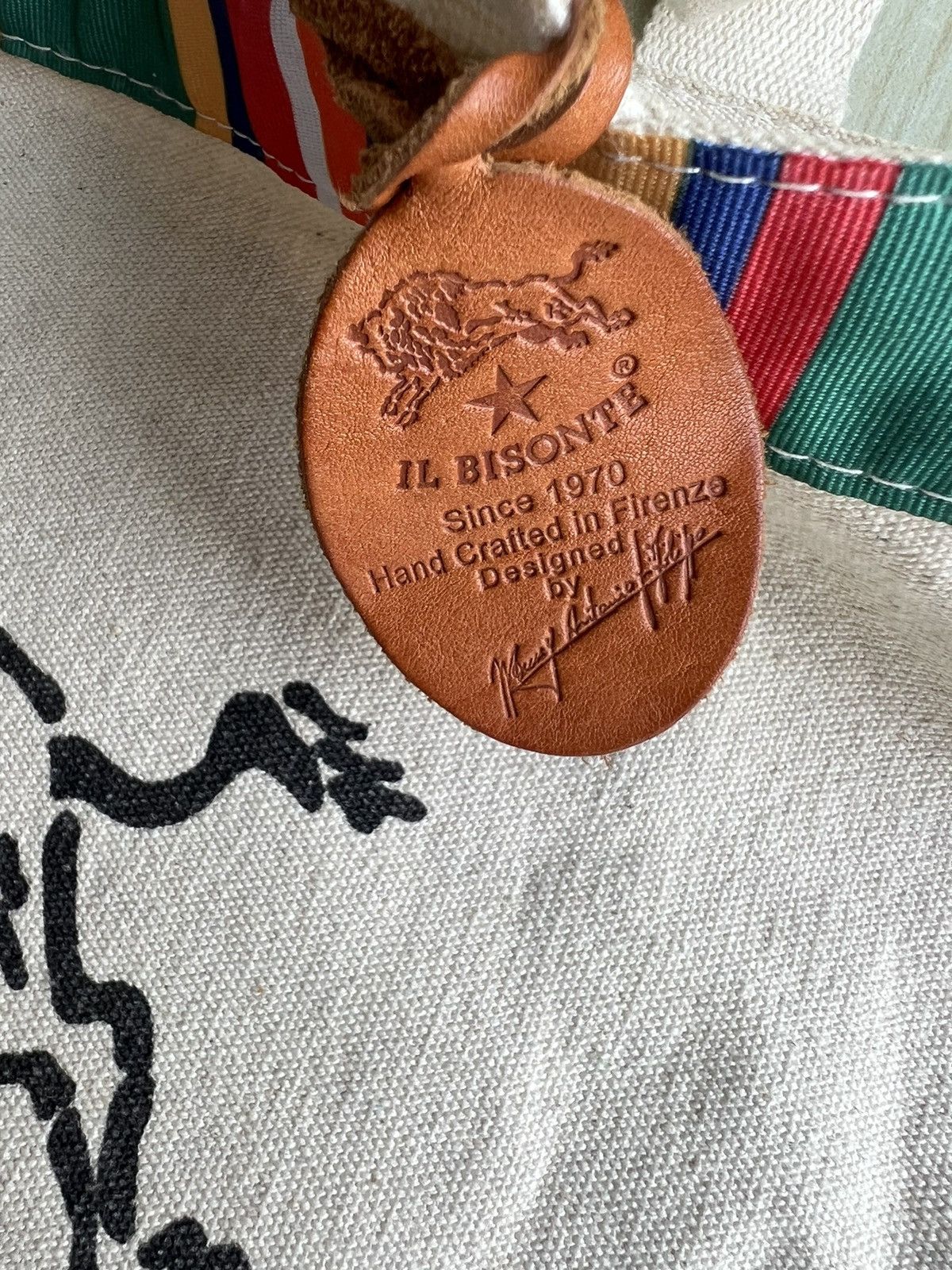 Il Bisonte Il Bisonte 🇮🇹 Handcrafted in Firenzi Canvas Leather Bag Size ONE SIZE - 6 Thumbnail