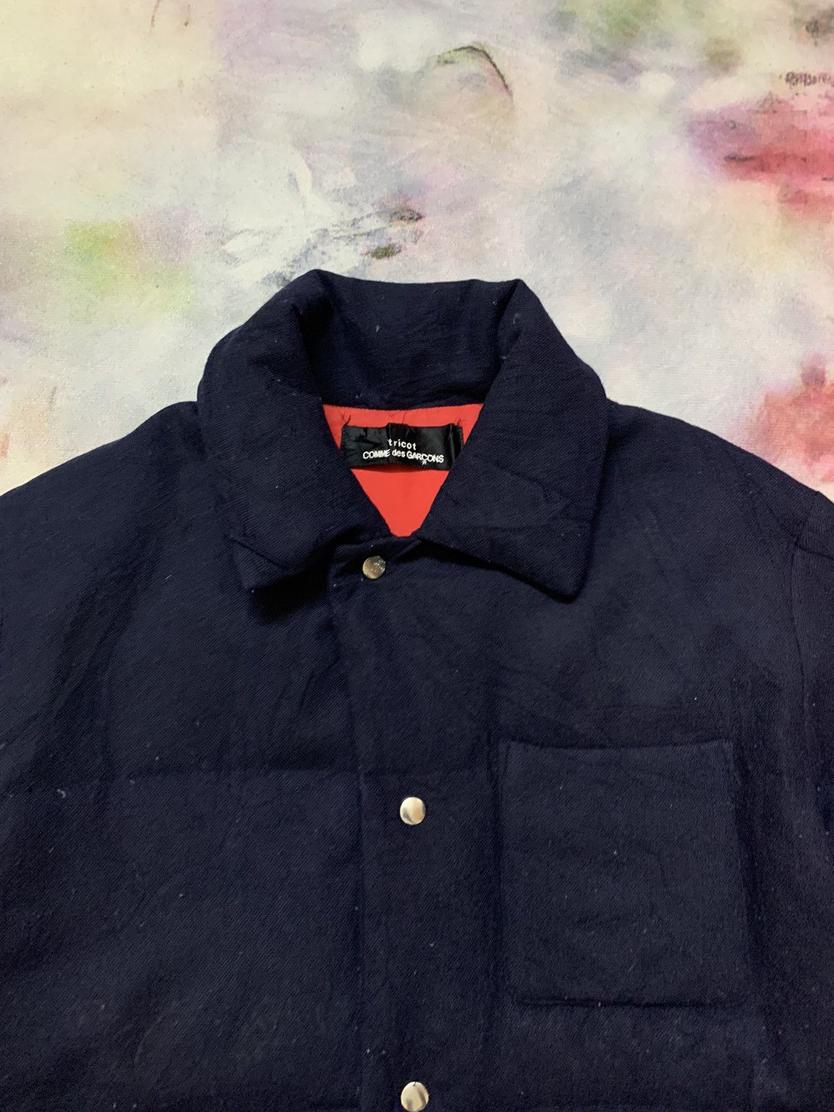 Comme des Garcons Archive 99 CDG Tricot Wool Puffer Down Feather Jacket Size US M / EU 48-50 / 2 - 3 Thumbnail