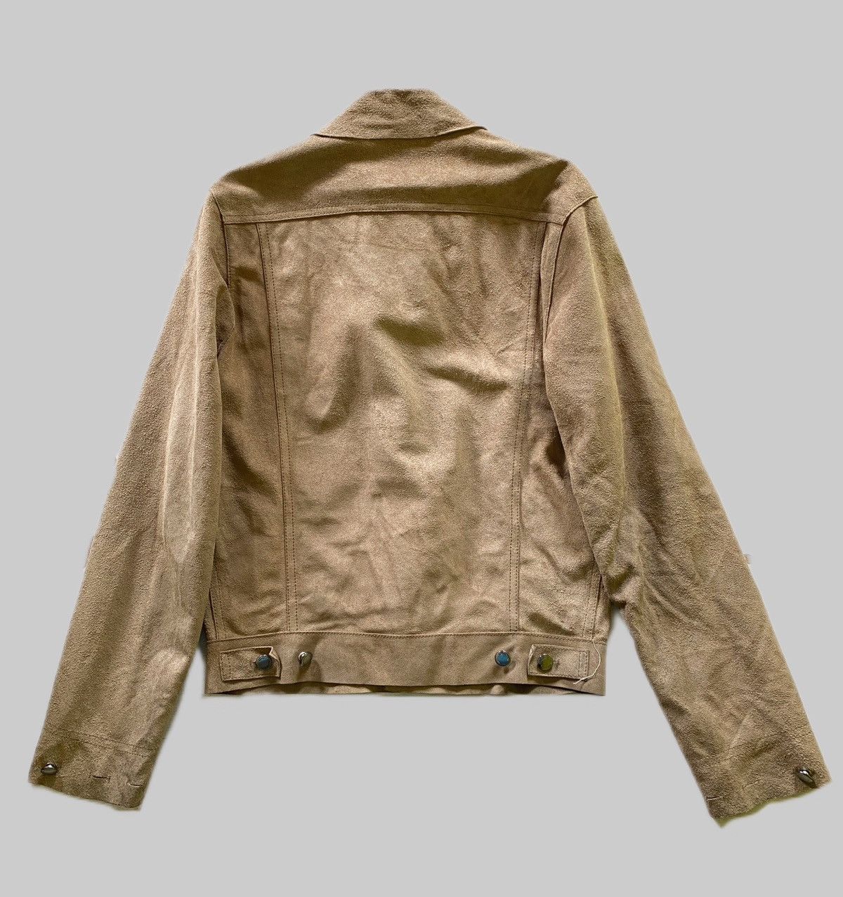Yves Saint Laurent Insane Detailed YSL RiveGauche Suede Leather Jacket Size US M / EU 48-50 / 2 - 21 Thumbnail