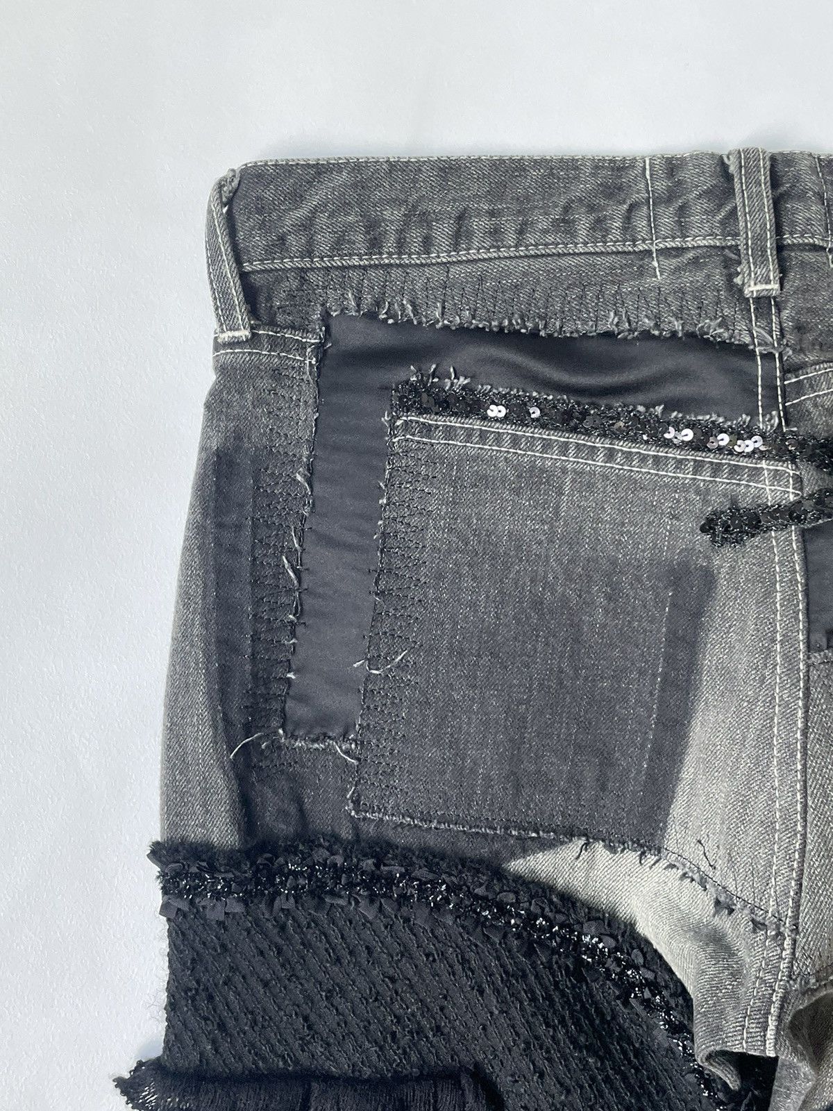 Comme des Garcons A/W 14 Distressed Patchwork Jeans Size 28" / US 6 / IT 42 - 12 Thumbnail