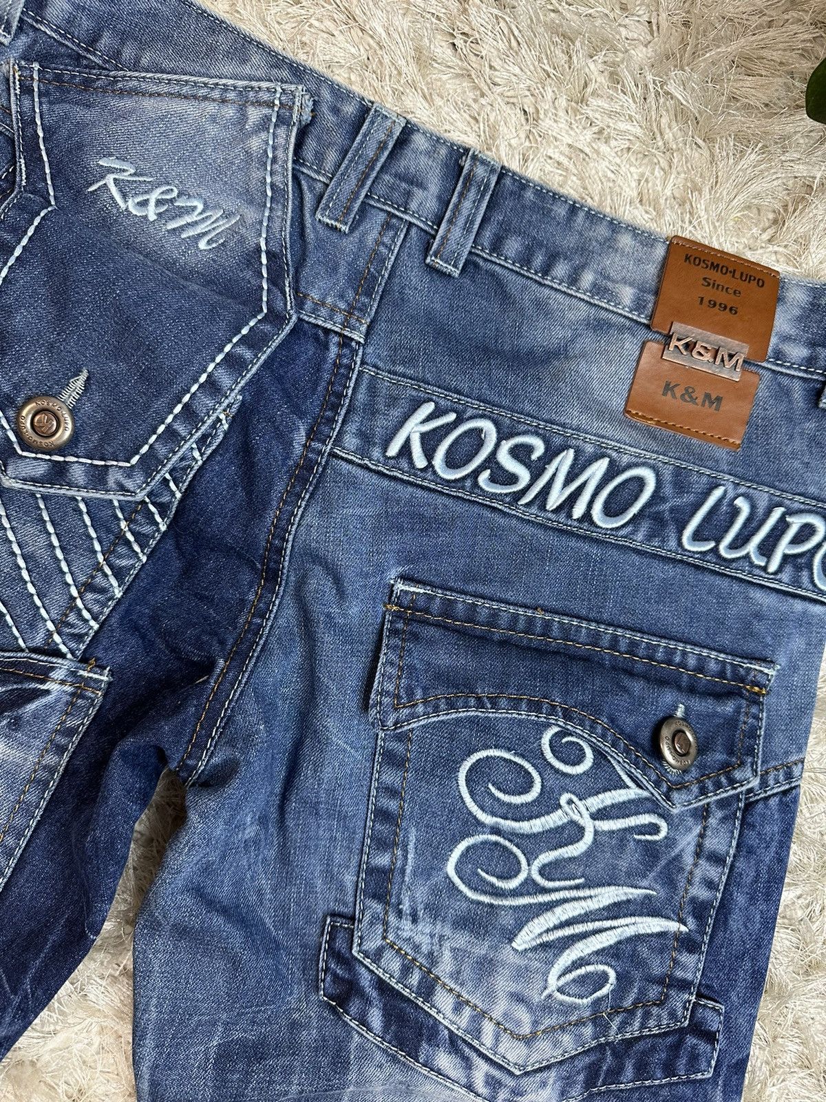 Denime Street Wear Vintage Jeans K&M Kosmo Lupo Size US 29 - 4 Thumbnail
