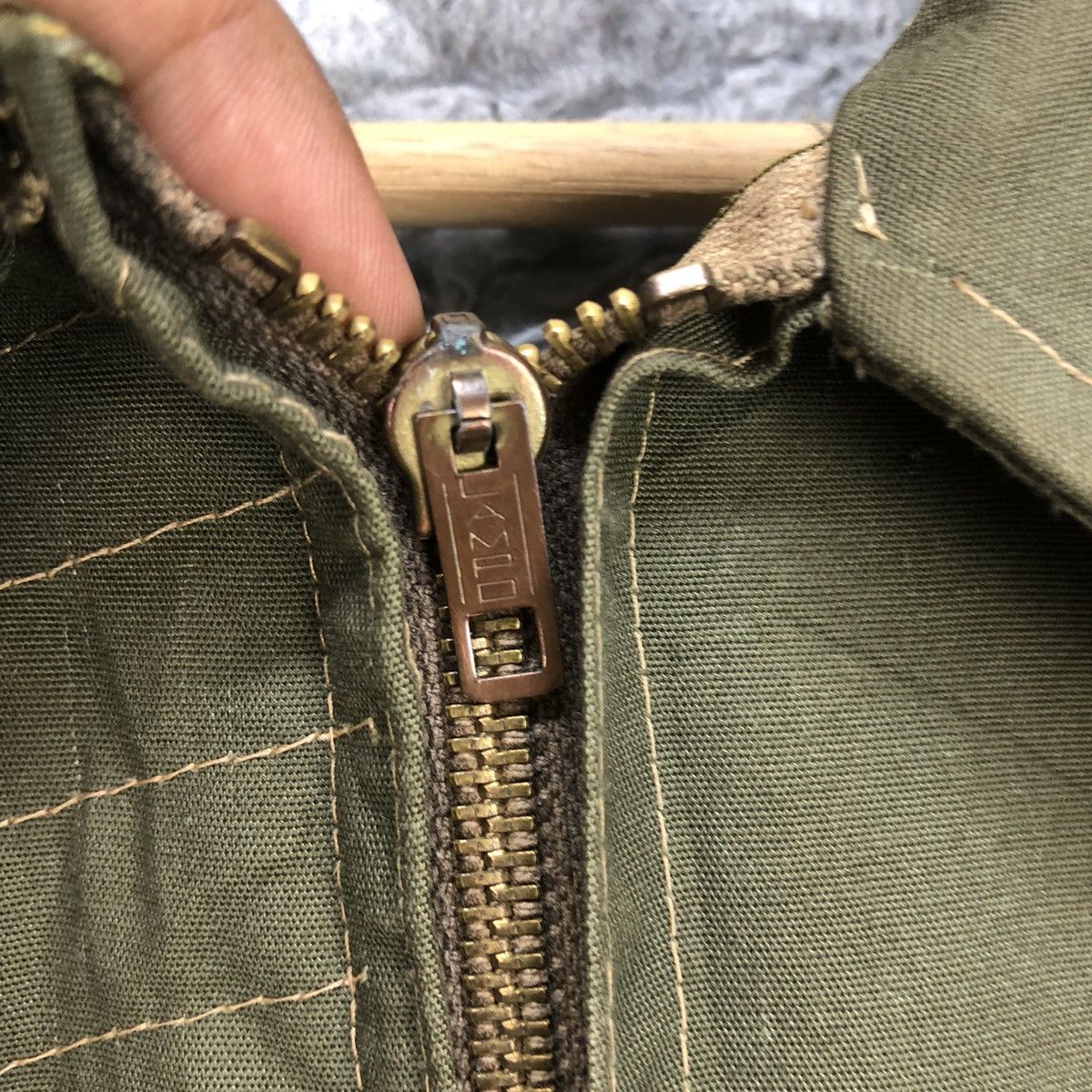 Vintage Vintage Army Jacket Lampo Zipper Size US XL / EU 56 / 4 - 11 Thumbnail