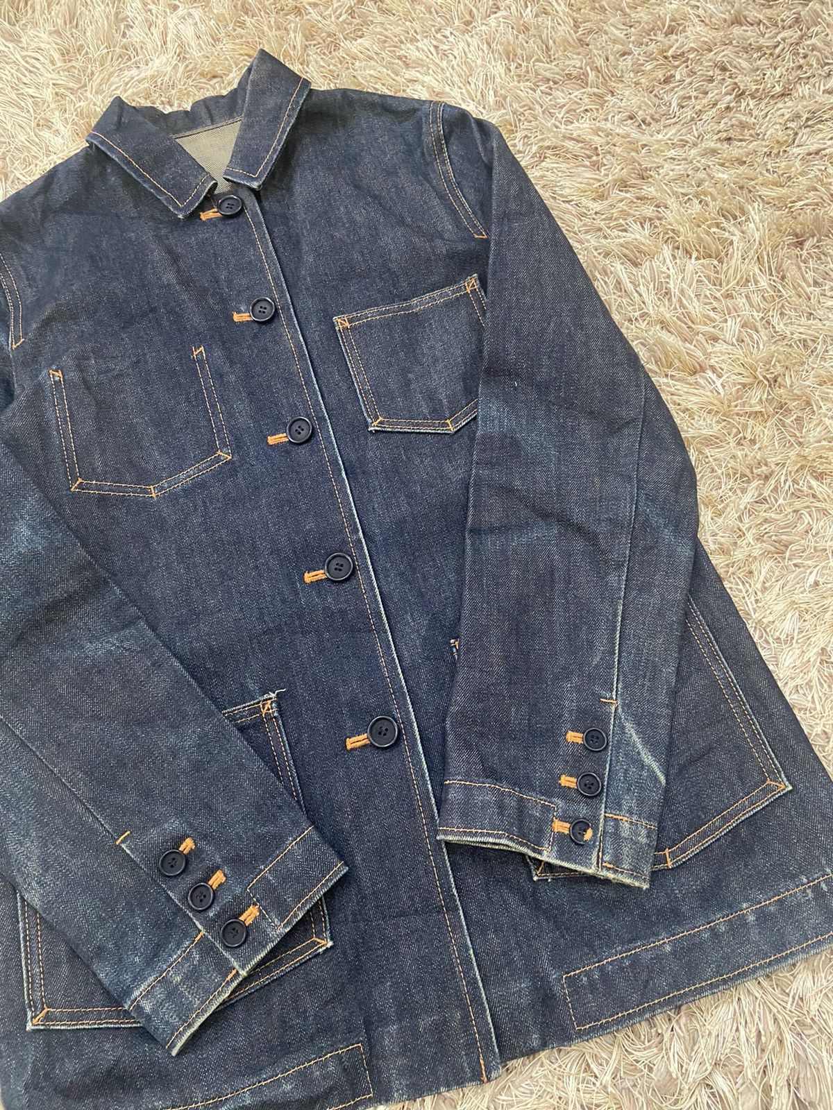 Other Bulle De Savon Japanese Brand Raw Denim Jacket Size M / US 6-8 / IT 42-44 - 6 Thumbnail