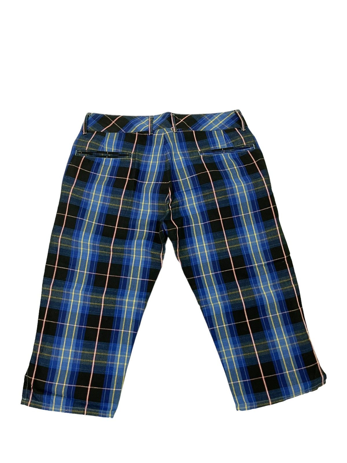 Japanese Brand ⚓ Kapital Plaid Checked Linen Blend Cropped Pant 5🟦8 Size US 31 - 10 Thumbnail