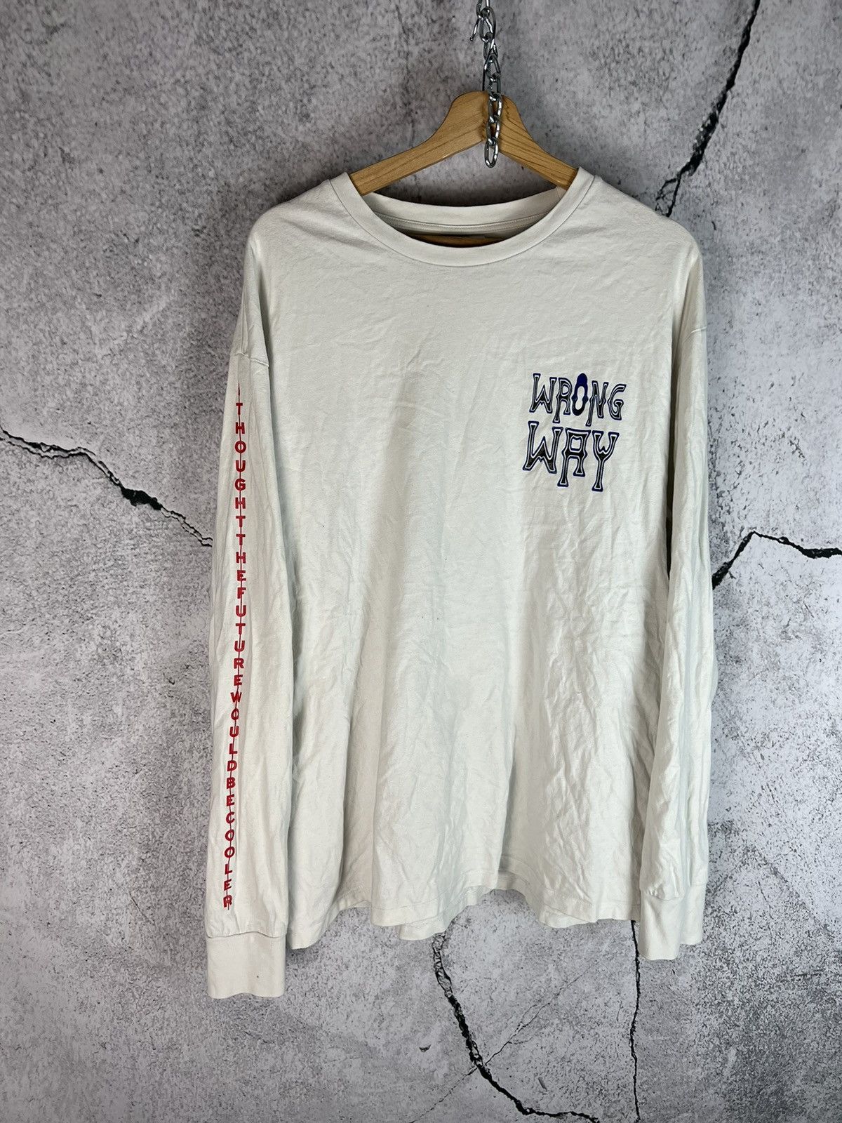 EX INFINITAS Exinfinitas long sleeve Y2K wrong way Size US XL / EU 56 / 4 - 1 Thumbnail