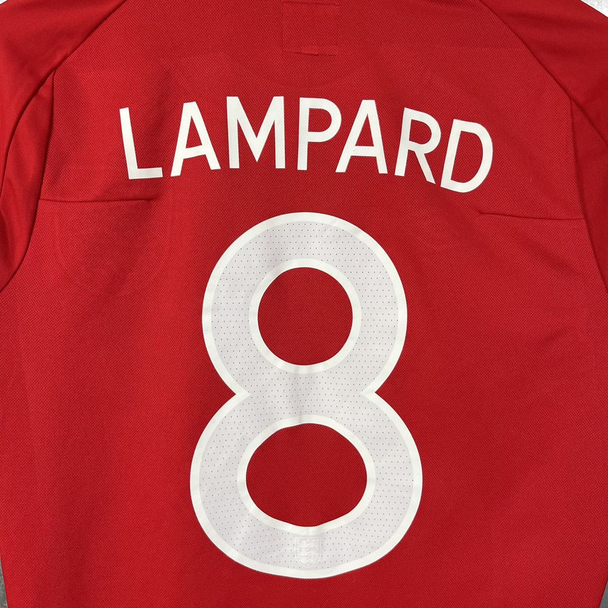 Umbro 2010 UMBRO ENGLAND AWAY WORLD CUP #8 LAMPARD SOCCER JERSEY Size US L / EU 52-54 / 3 - 8 Thumbnail