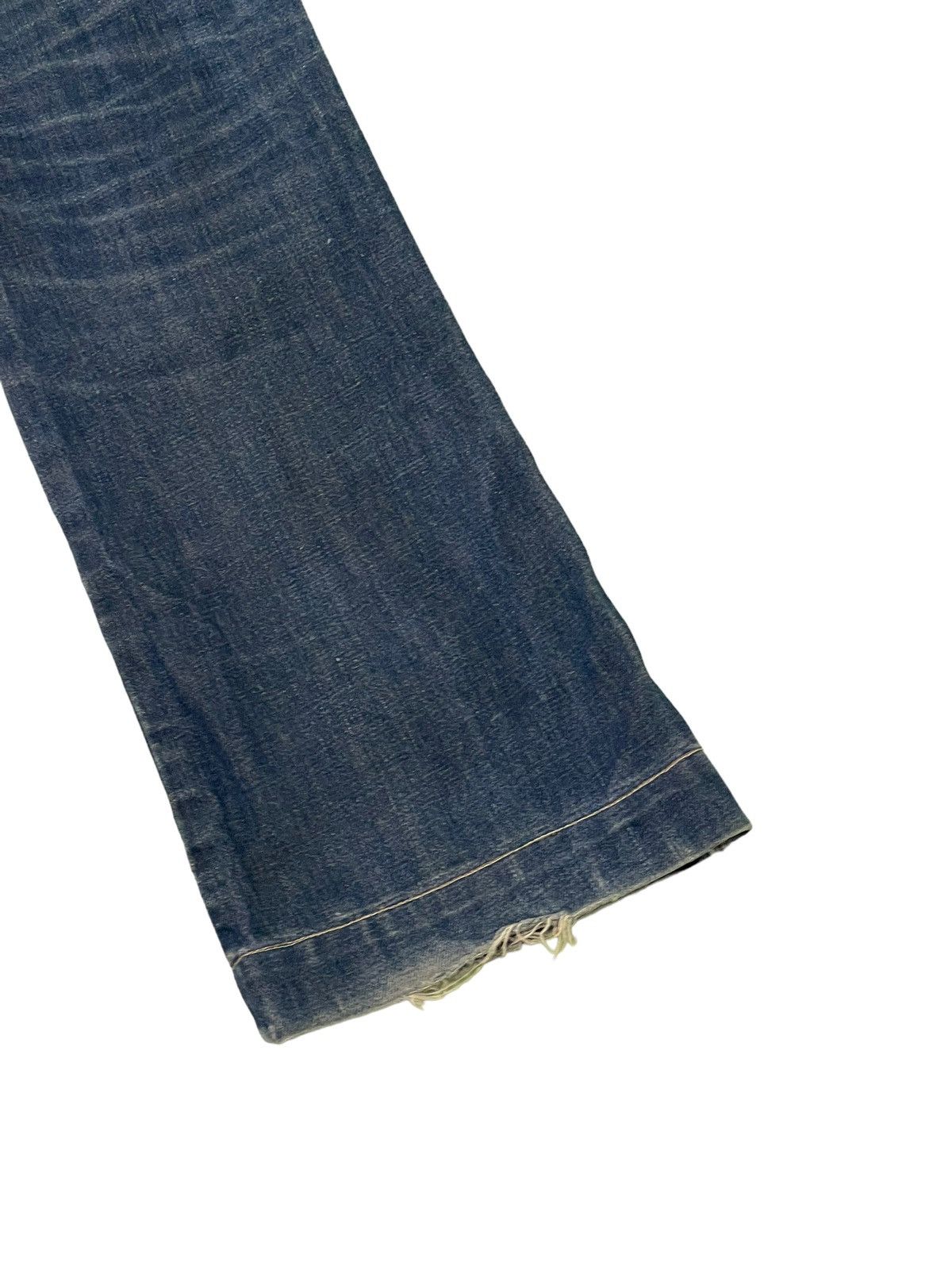 Diesel Flare Jeans Diesel Italy Distress Low Rise Boot Cut 5🟦8 Size US 30 / EU 46 - 15 Thumbnail
