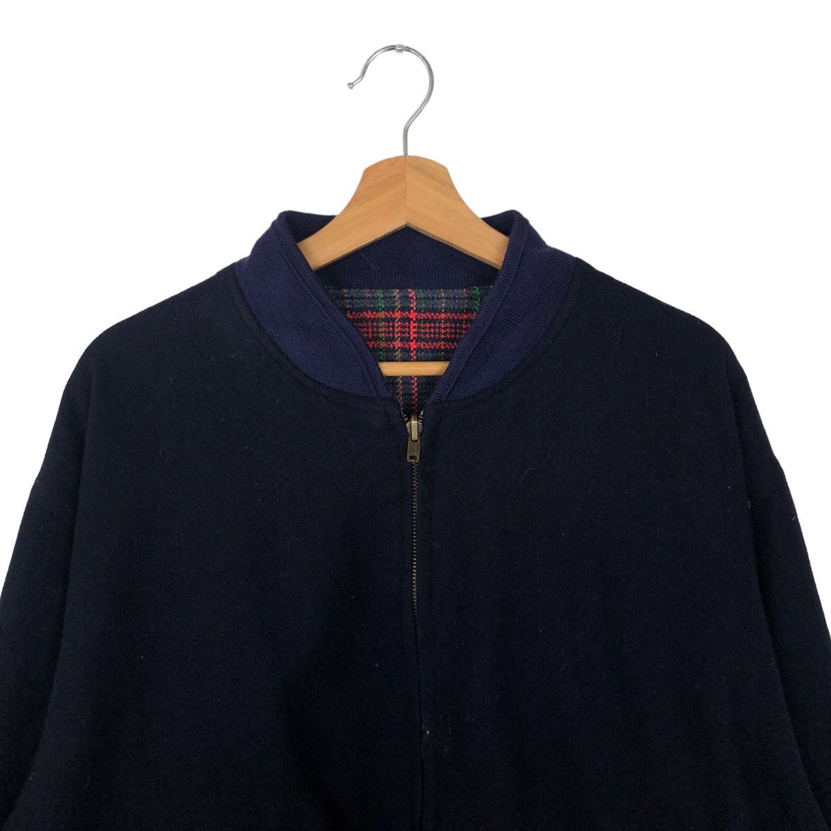 Japanese Brand VINTAGE REVERSIBLE WOOL BOMBER JACKET OTEFFE ISSEY MIYAKE Size US M / EU 48-50 / 2 - 2 Thumbnail
