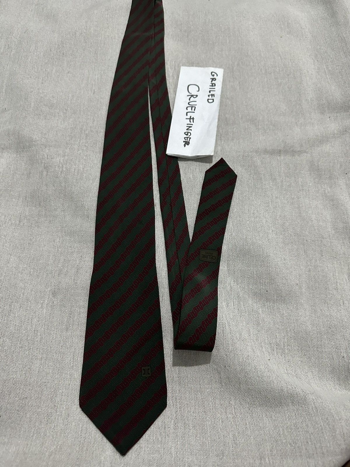 Celine Vintage Celine Paris Tie Size ONE SIZE - 2 Thumbnail