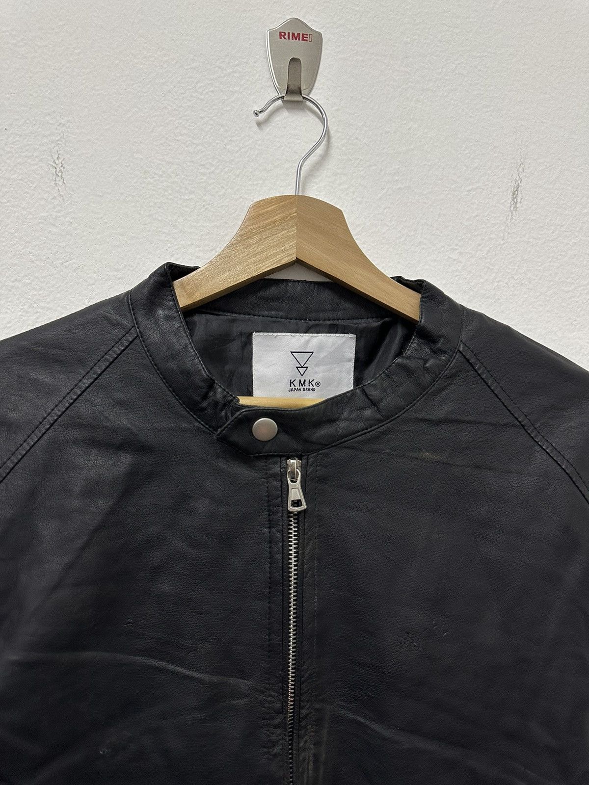 Japanese Brand × Vintage Vintage KMK Japan Brand Pu Leather Racing Jacket Size US S / EU 44-46 / 1 - 5 Thumbnail