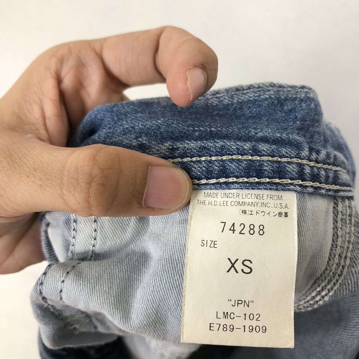 Japanese Brand VINTAGE UNION MADE LEE SANFORIZED DENIM PANTS USA Size US 30 / EU 46 - 10 Thumbnail