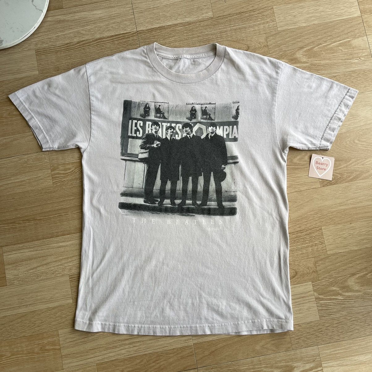 👕 T-shirt Vintage The Beatles REVOLUTION - Manches Longues - Streetwear - Taille M - Blanc - Très Bon état