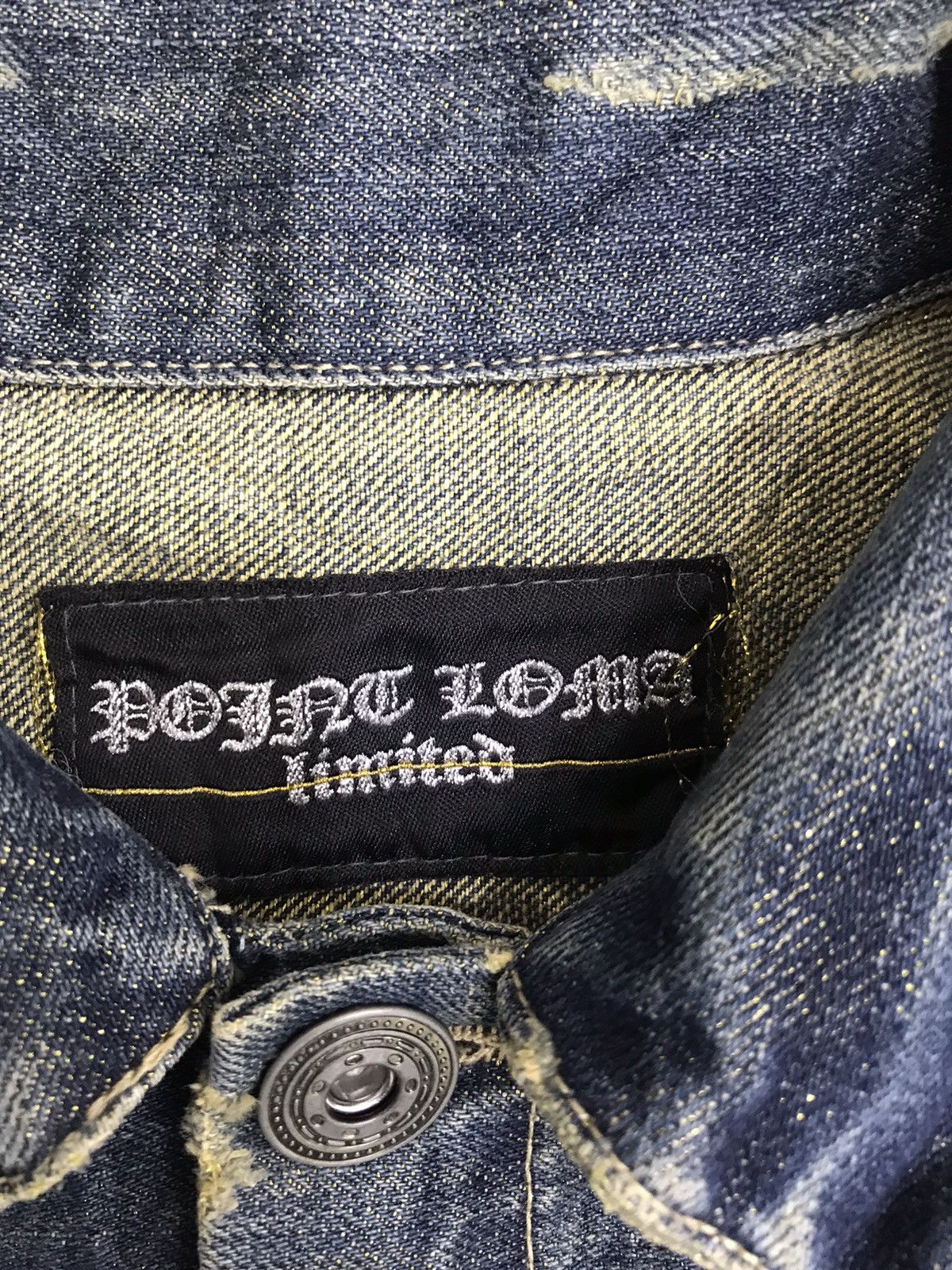 Japanese Brand POINT LOMA Japan Distressed Slim Fit Denim Jacket Size US S / EU 44-46 / 1 - 6 Thumbnail